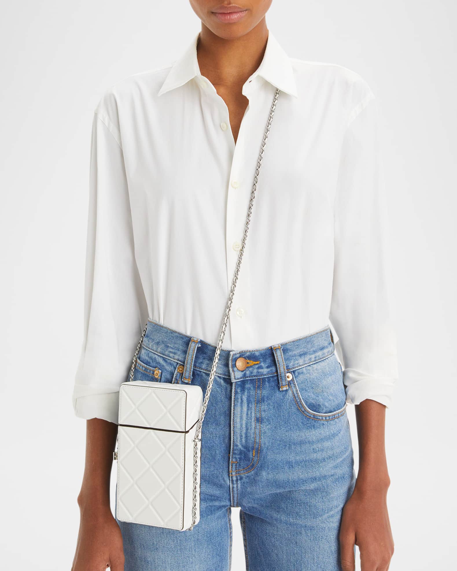 Fleming Flap Leather Phone Crossbody Bag 1