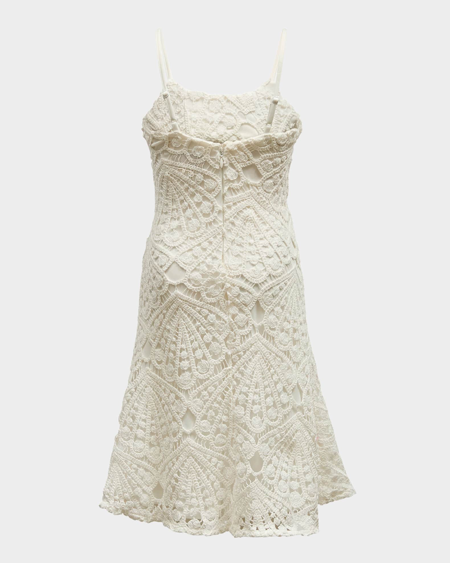 Girl's Andrea Crochet Midi Dress, Size 7-14 1