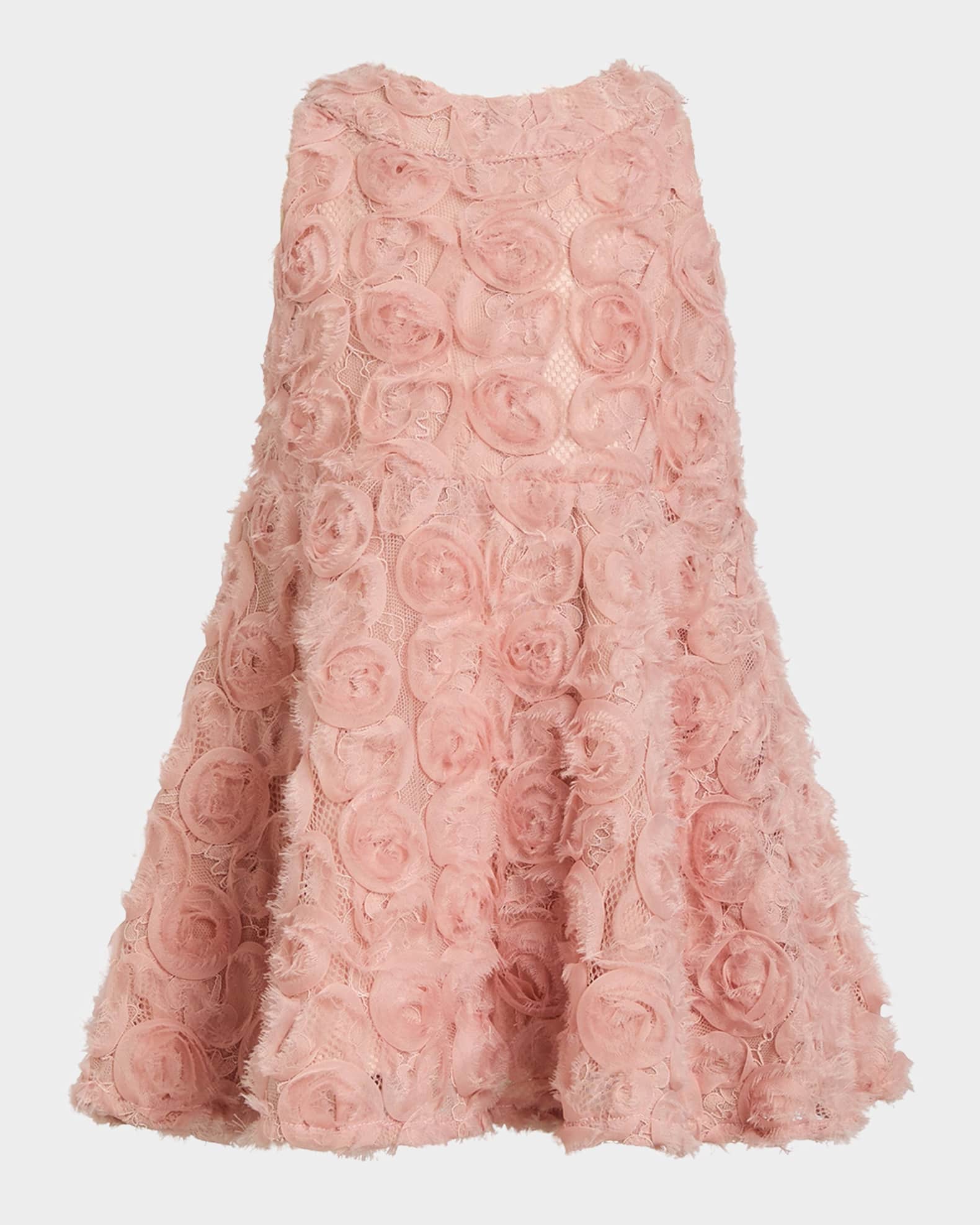 Girl's Pia Rosette Dress, Size 6M-3 0