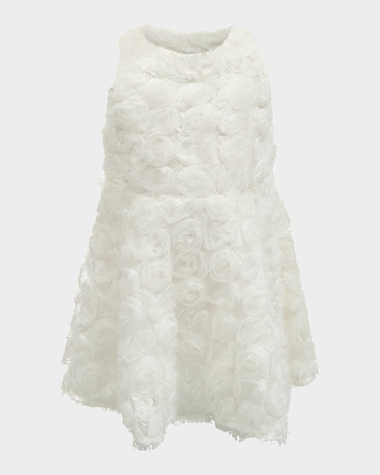 Girl's Lizelle Rosette Dress, Size 6M-3 0