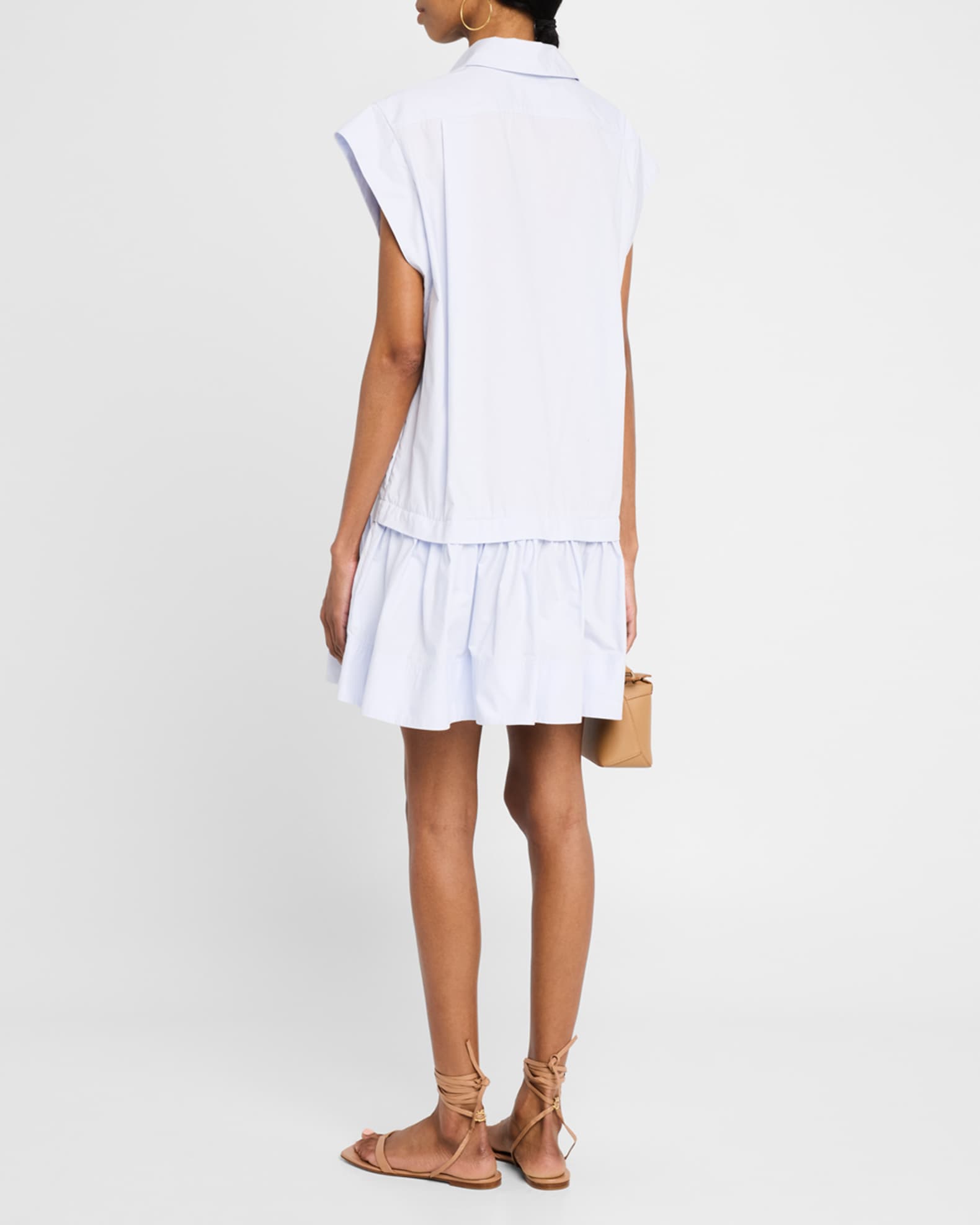 sachin and babi light blue dress A.L.C. Brock Drop-Waist Shirtdress
