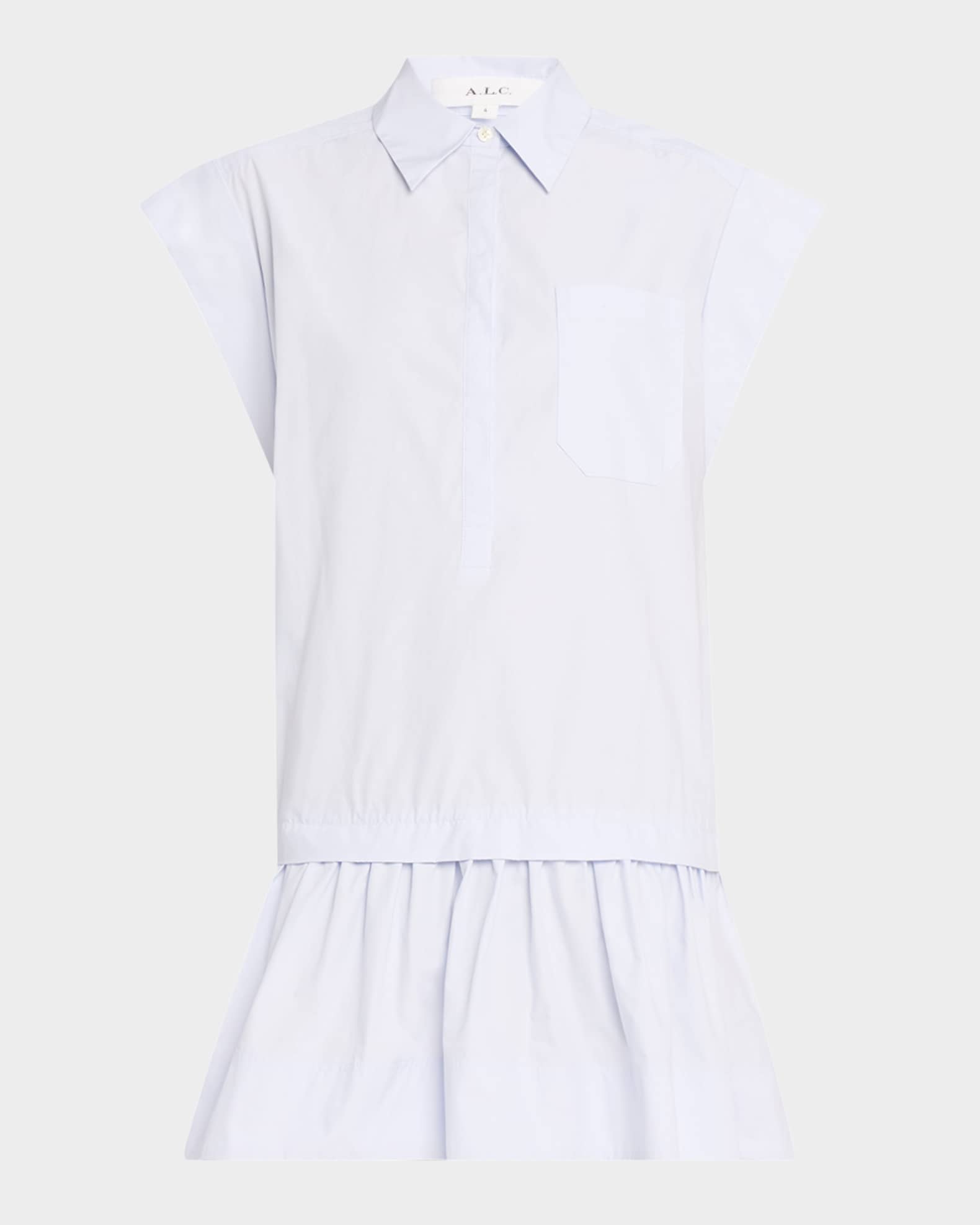 Brock Drop-Waist Shirtdress 0