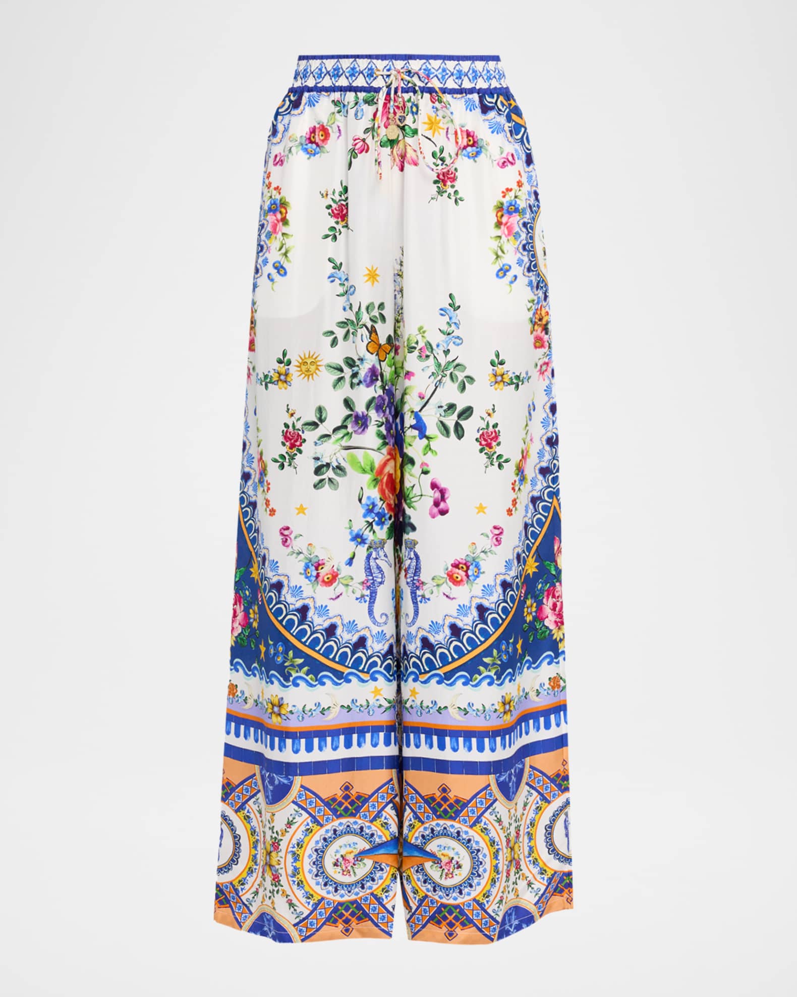 Tiles Darls Silk Pants 0