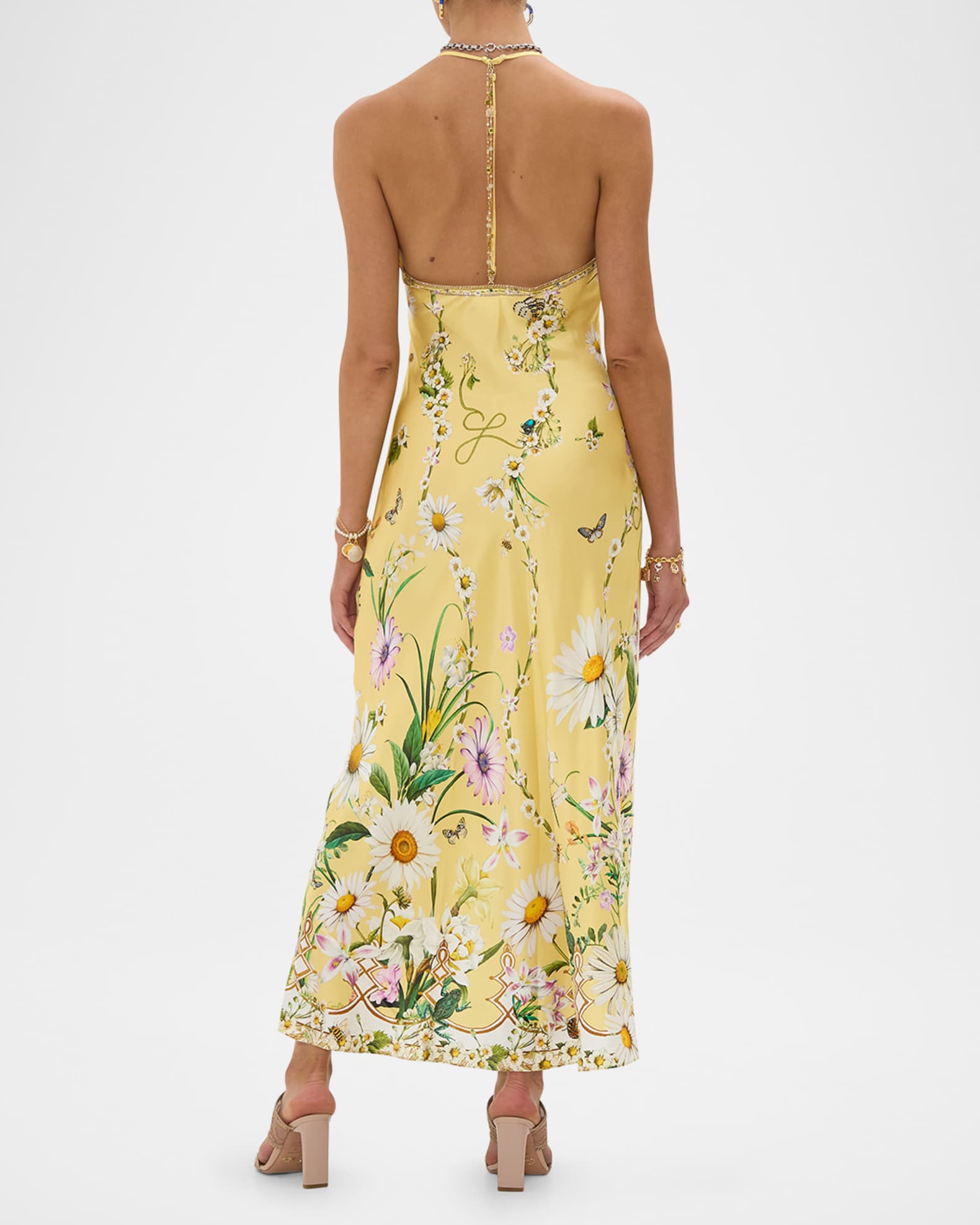 Camilla Daisy Chains Silk Slip Dress