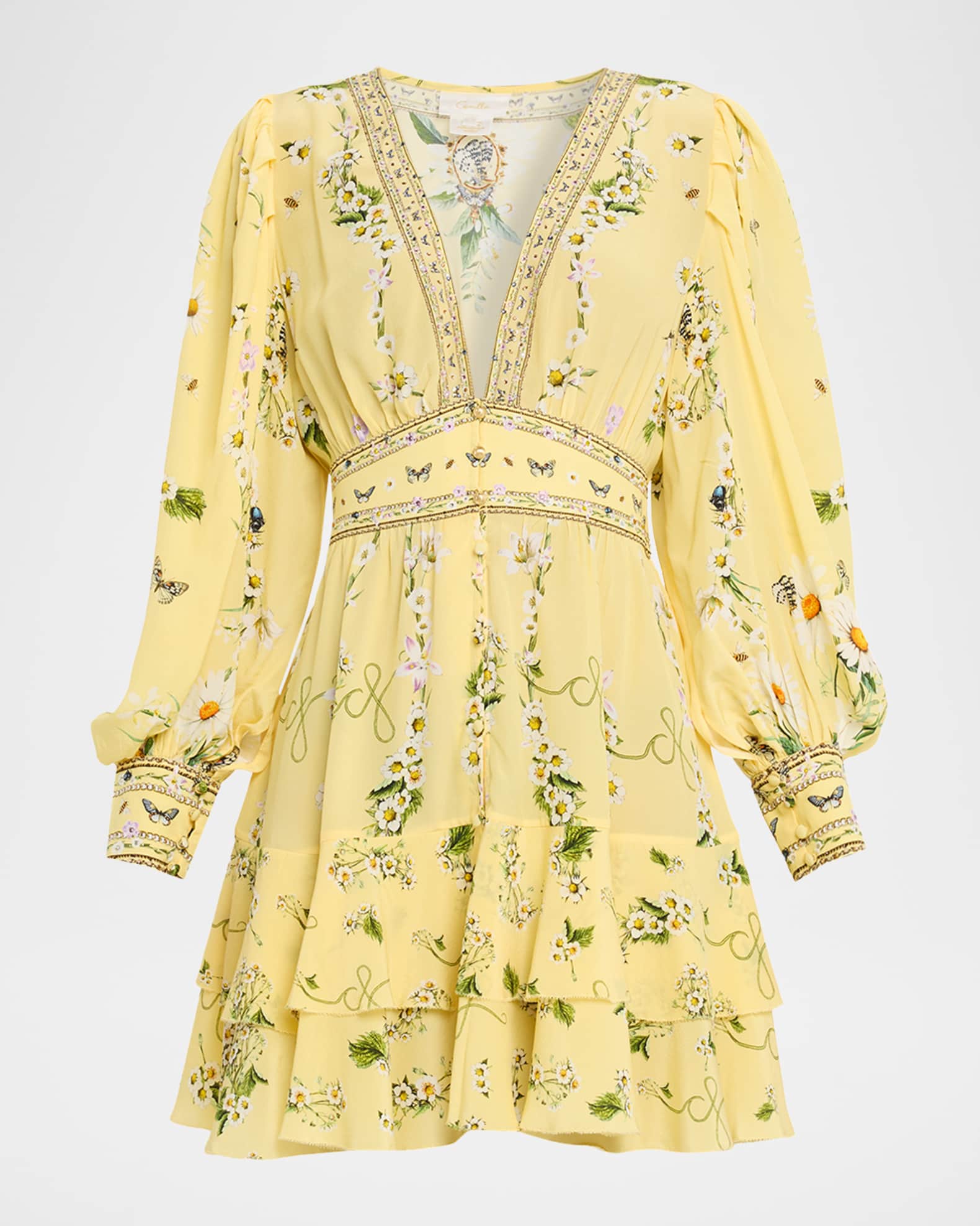 Daisy Chains Button-Front Frill Dress 0