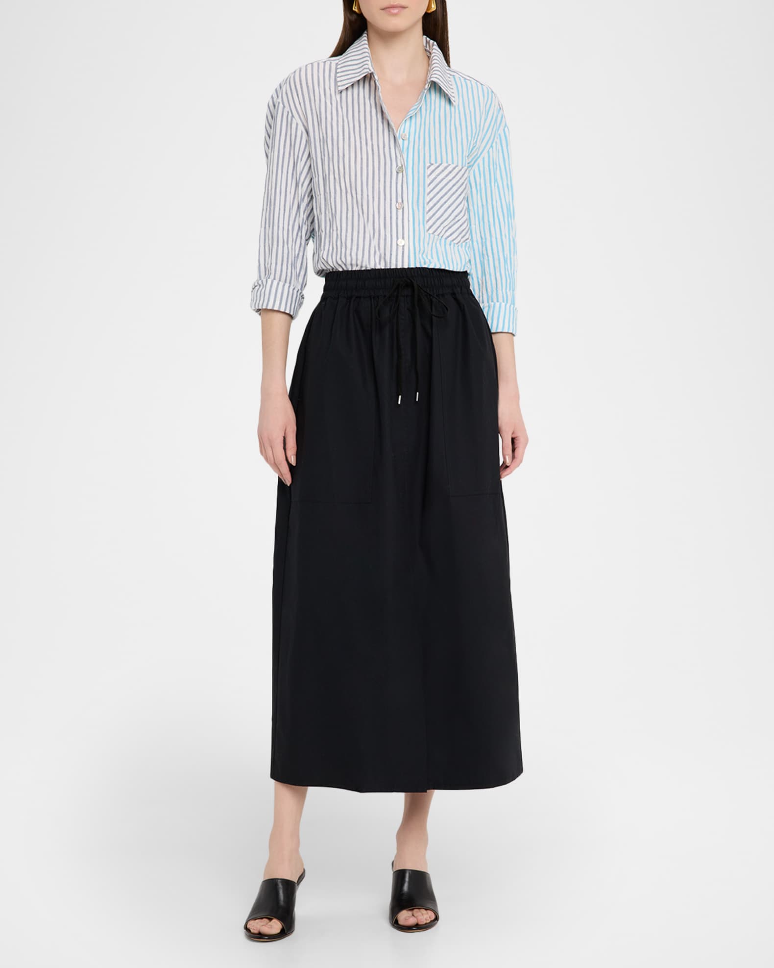 Hilary Striped Button-Down Shirt 1