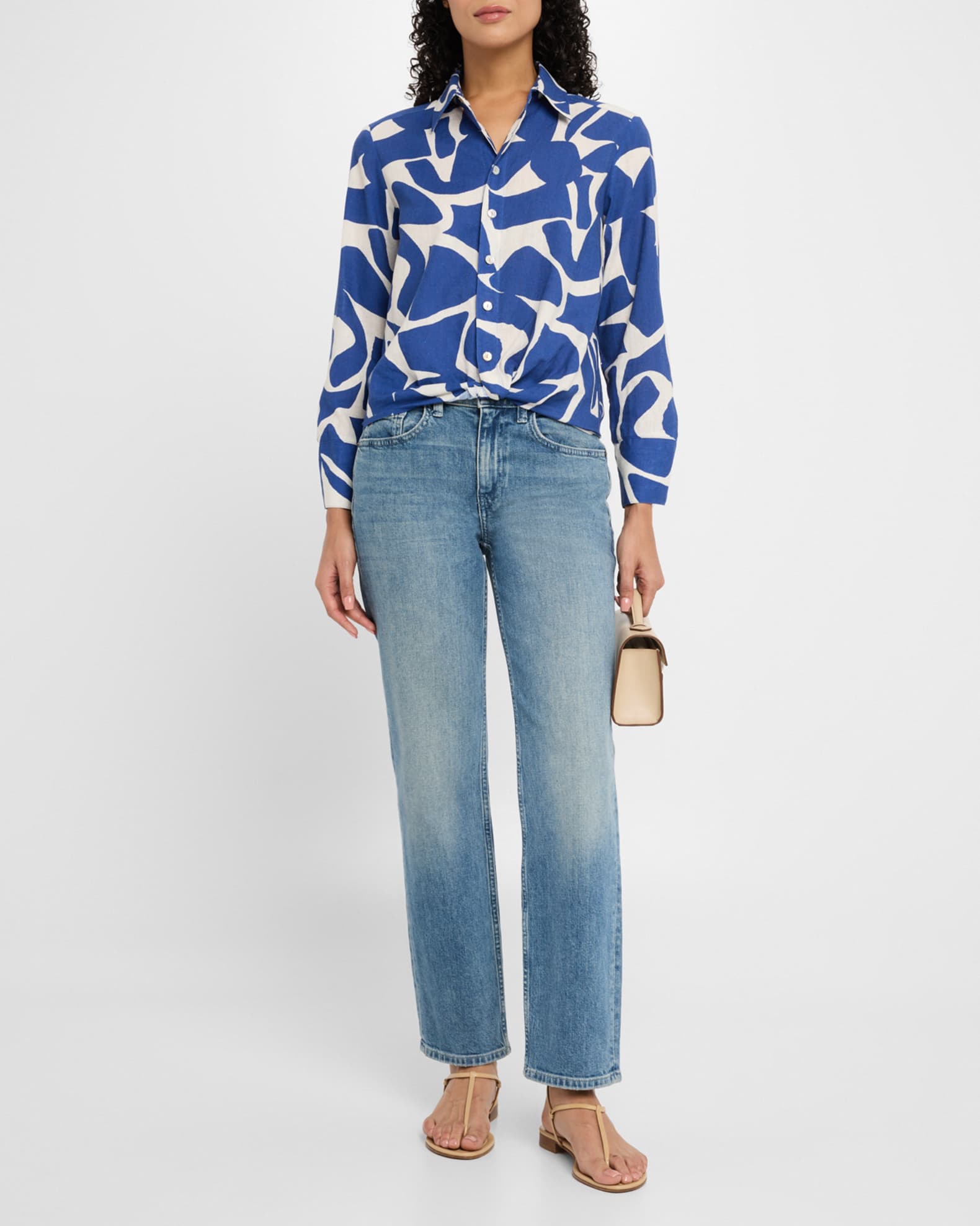 Sloane Abstract-Print Shirt 1