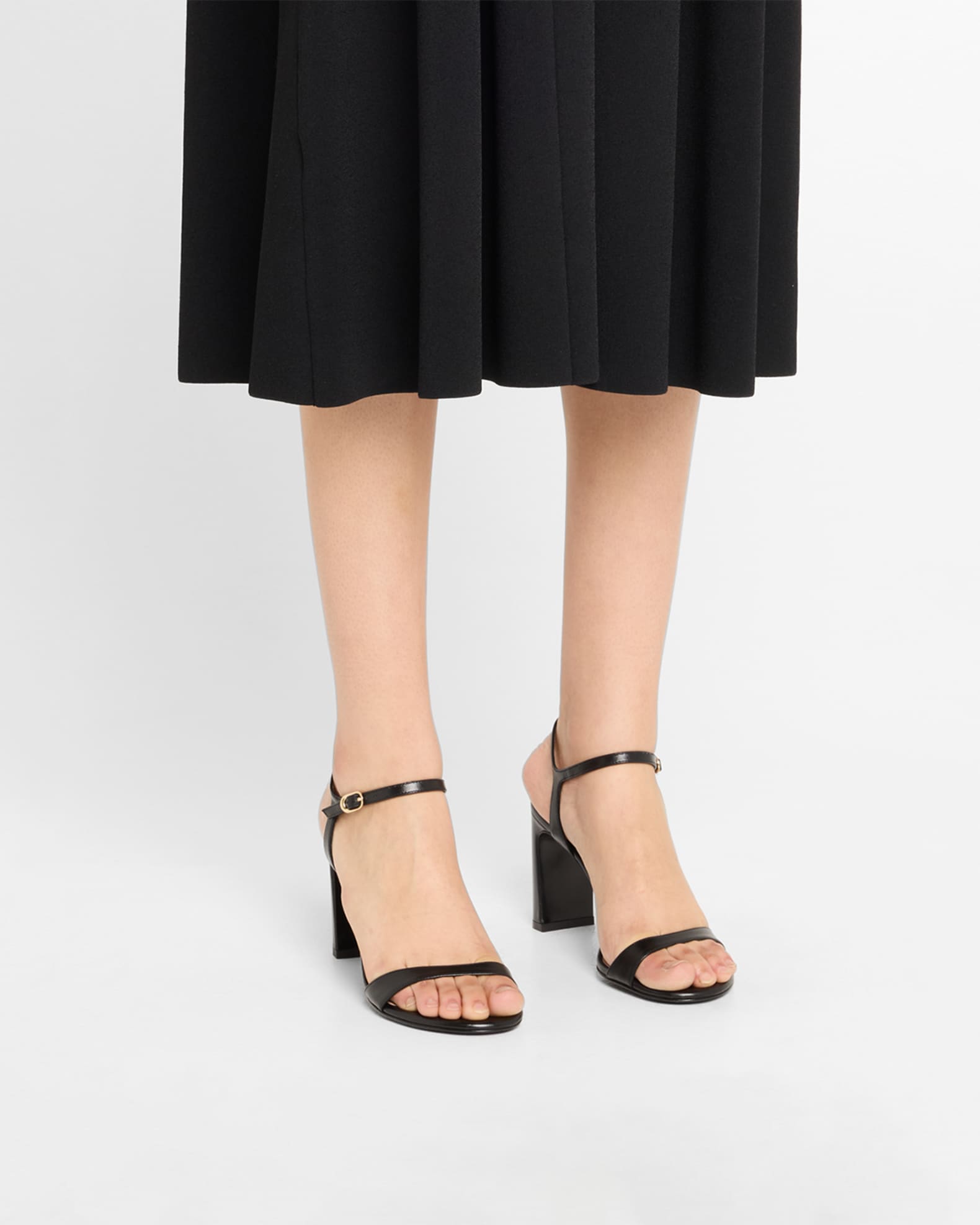 Babette Leather Ankle-Strap Sandals 1
