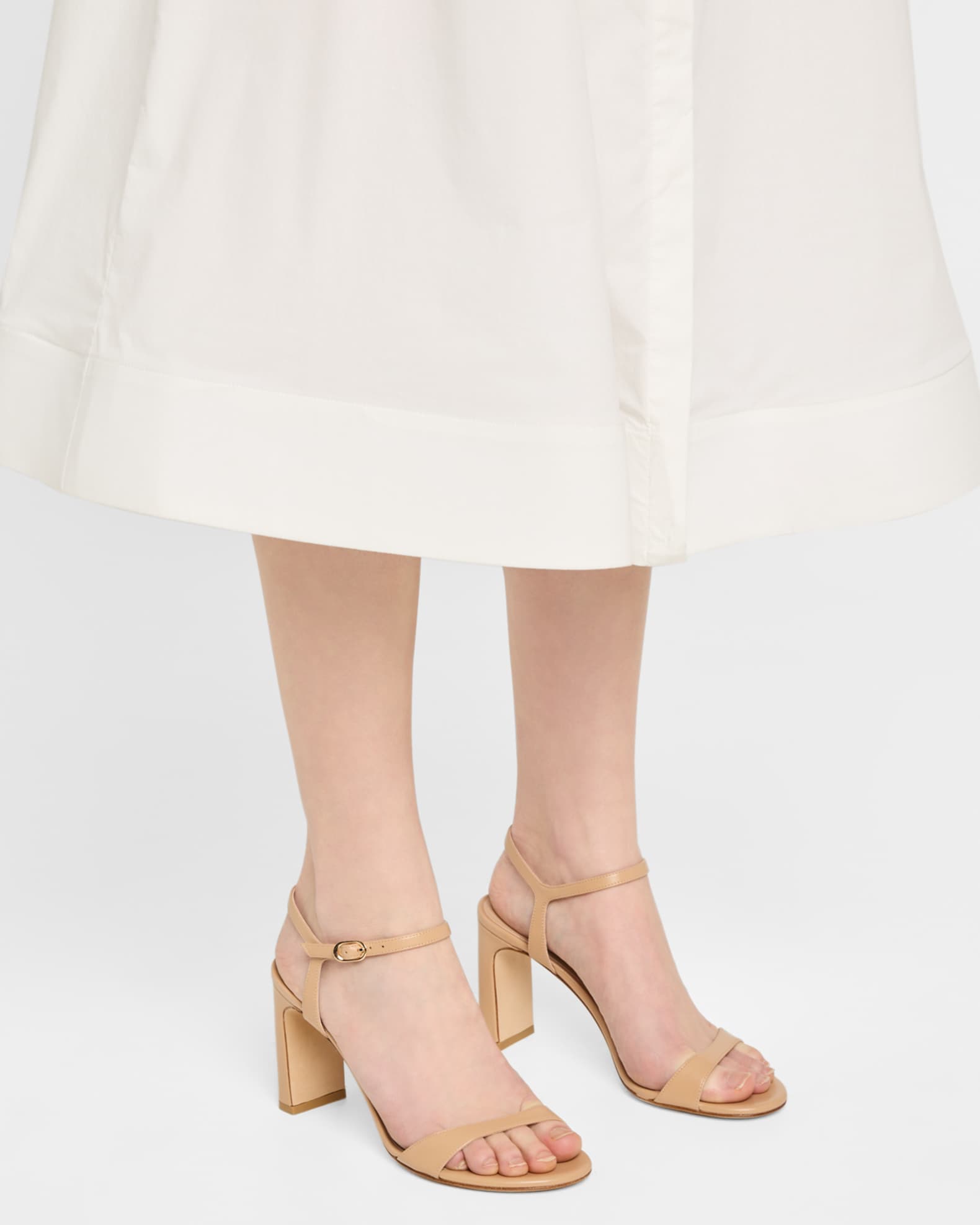 Babette Leather Ankle-Strap Sandals 1