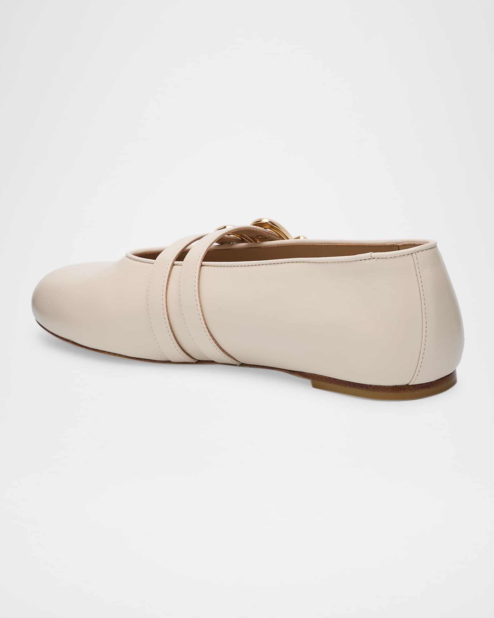 Stuart Weitzman Maven Leather Dual Buckle Mary Jane