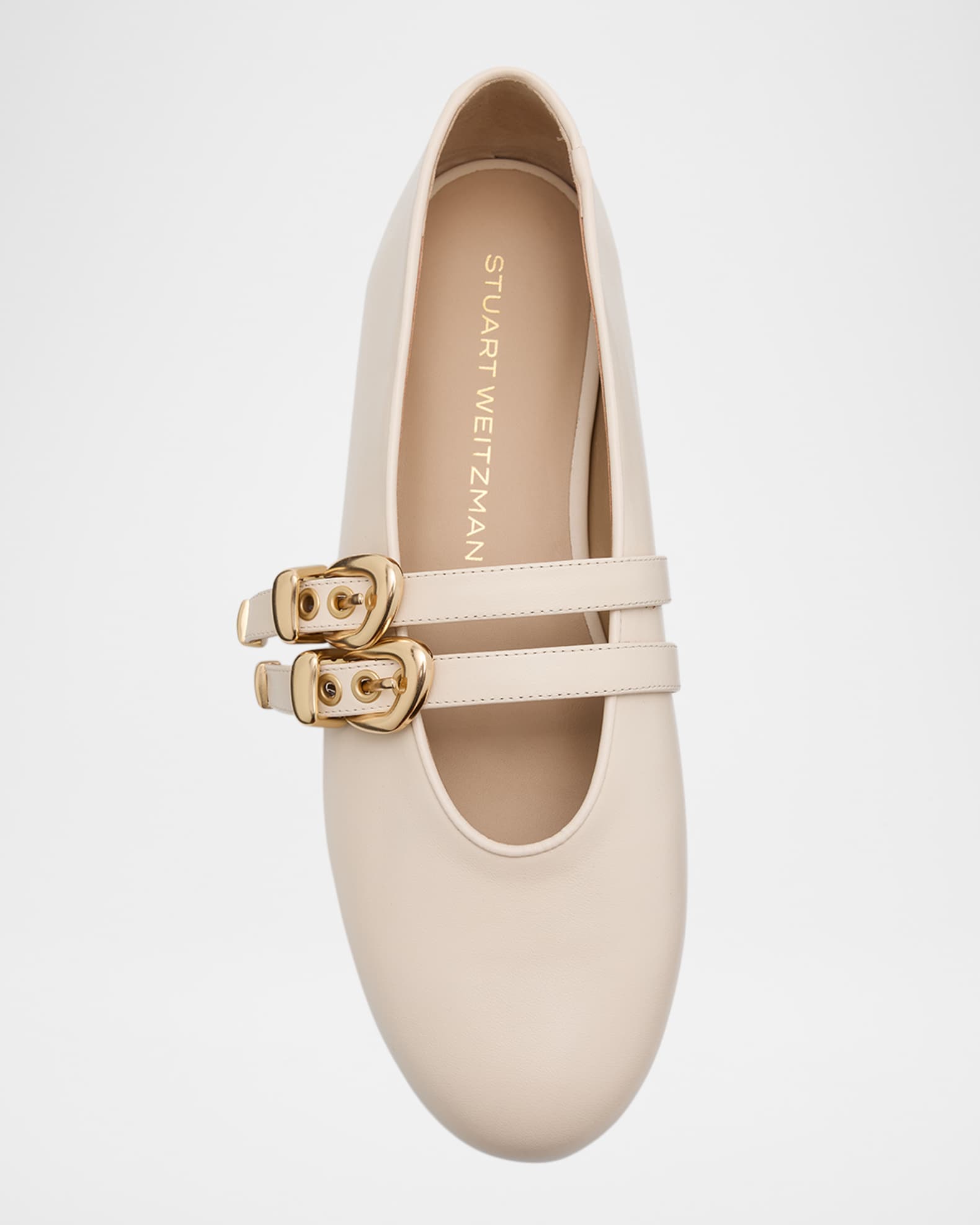 STUART WEITZMAN MAVEN BALLERINA スチュアート ウェイツマン Stuart Weitzman Maven Leather Dual Buckle Mary Jane