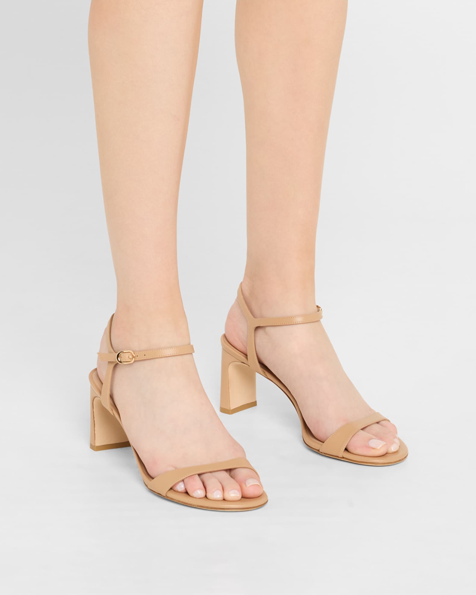 Babette Leather Ankle-Strap Sandals 1
