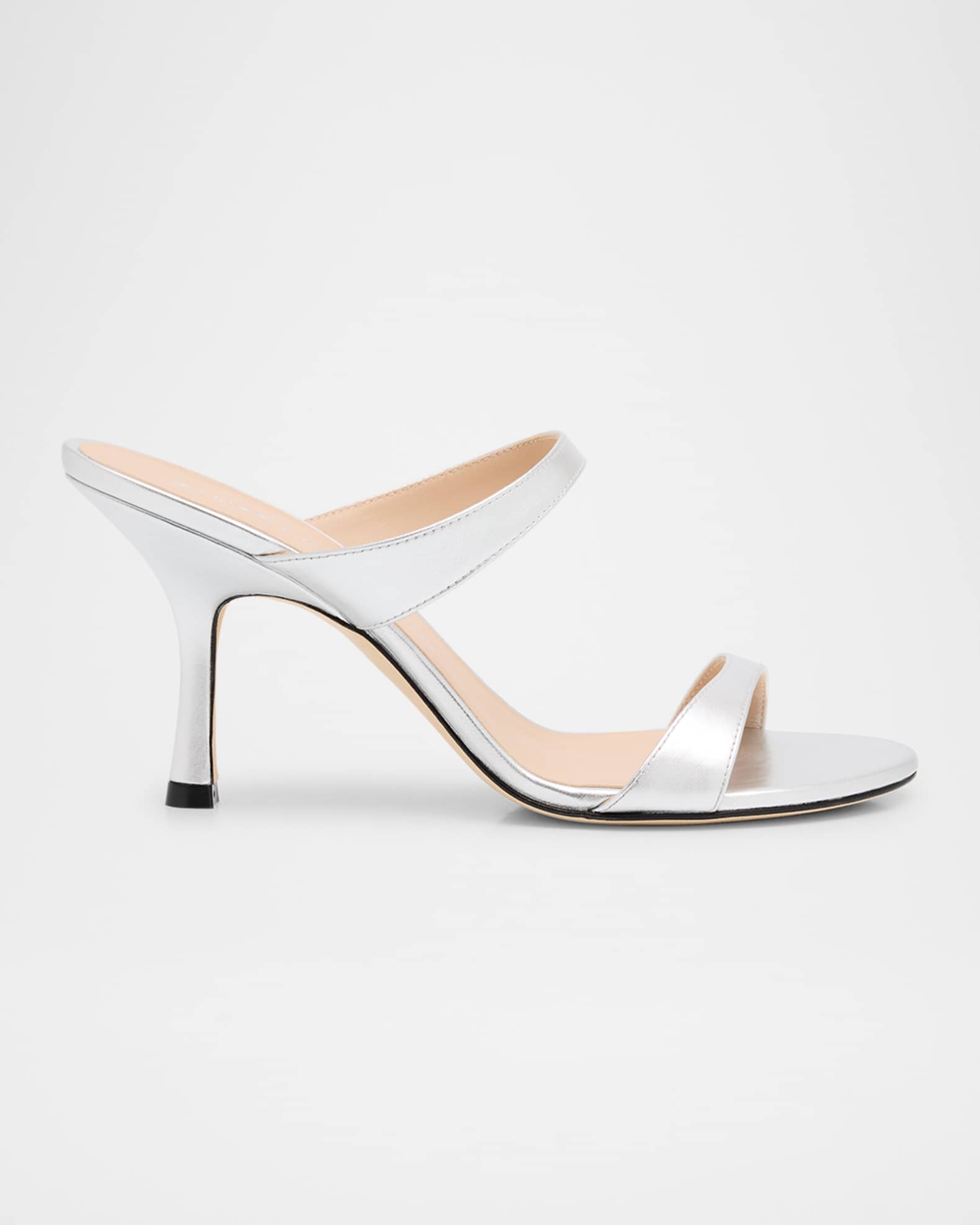 Nudist Metallic Dual-Band Slide Sandals 0