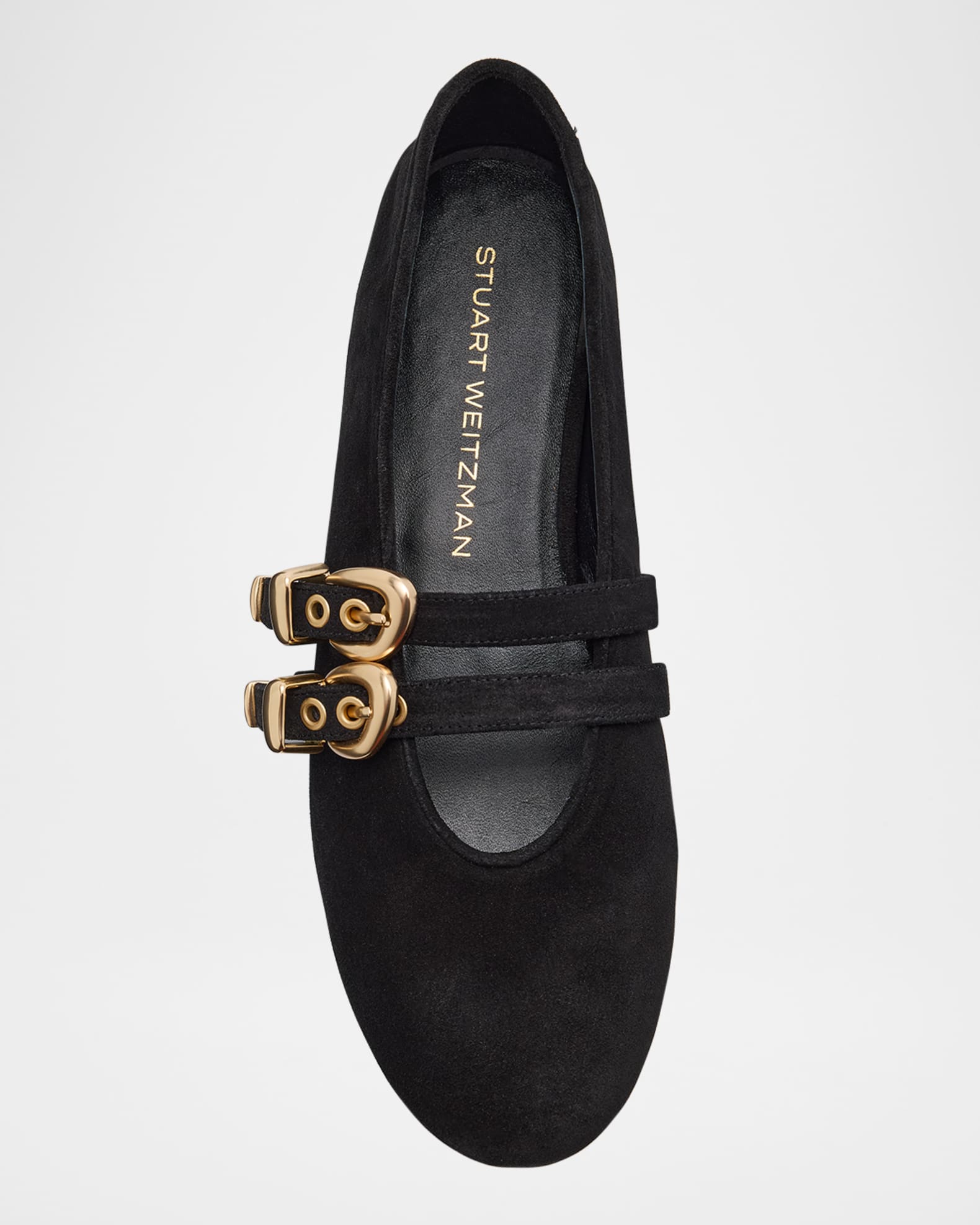 フラットシューズ Stuart Weitzman Stuart Weitzman Maven Ballerina Stuart Weitzman Maven Suede Buckle Mary Jane Ballerina Flats