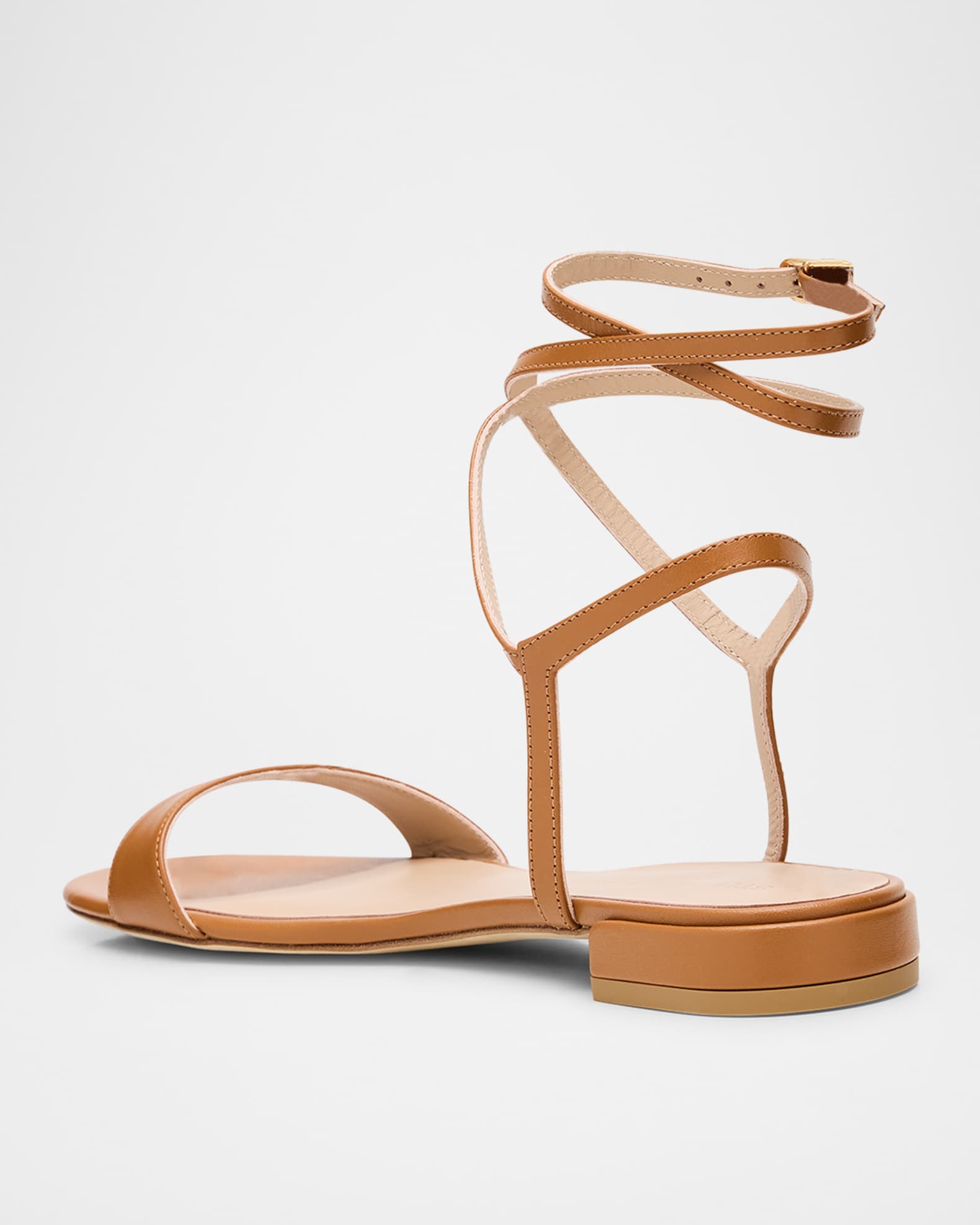 【関税込み】STUART WEITZMAN Nudist Wrap' sandals STUART WEITZMAN Nudist Wrap leather sandals | NET-A-PORTER