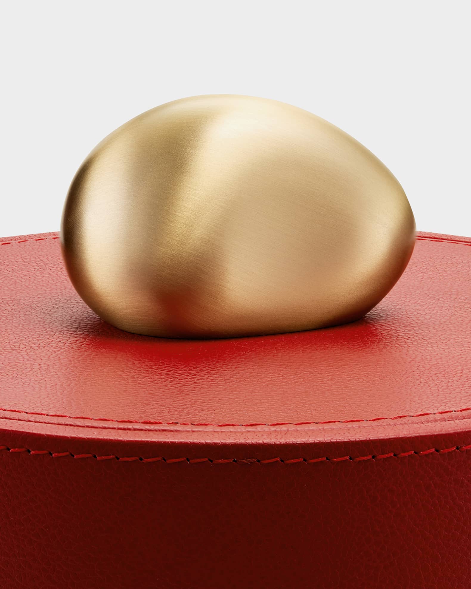 Pebble Tall Leather Trinket Box 1