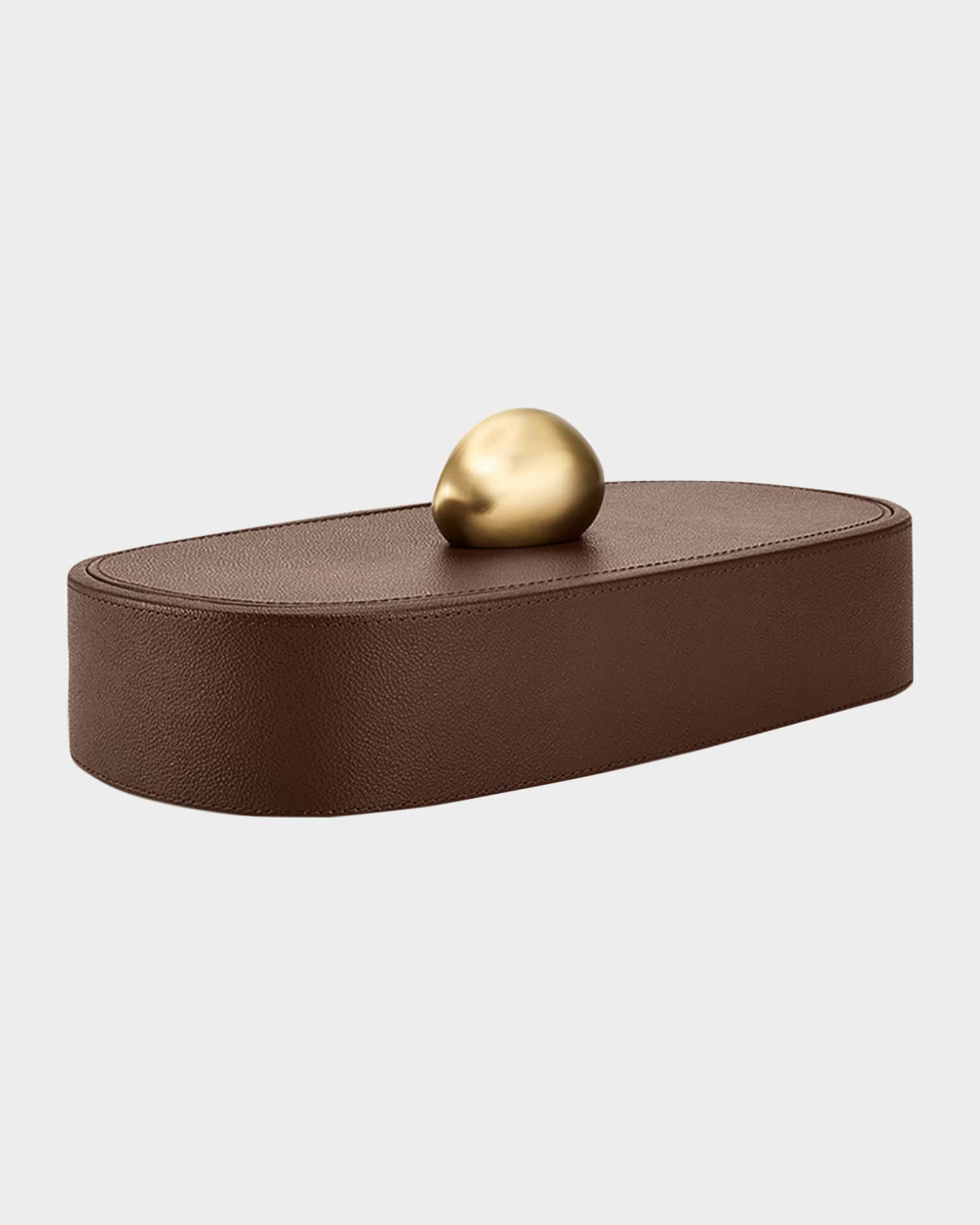 Pebble Long Leather Trinket Box 1