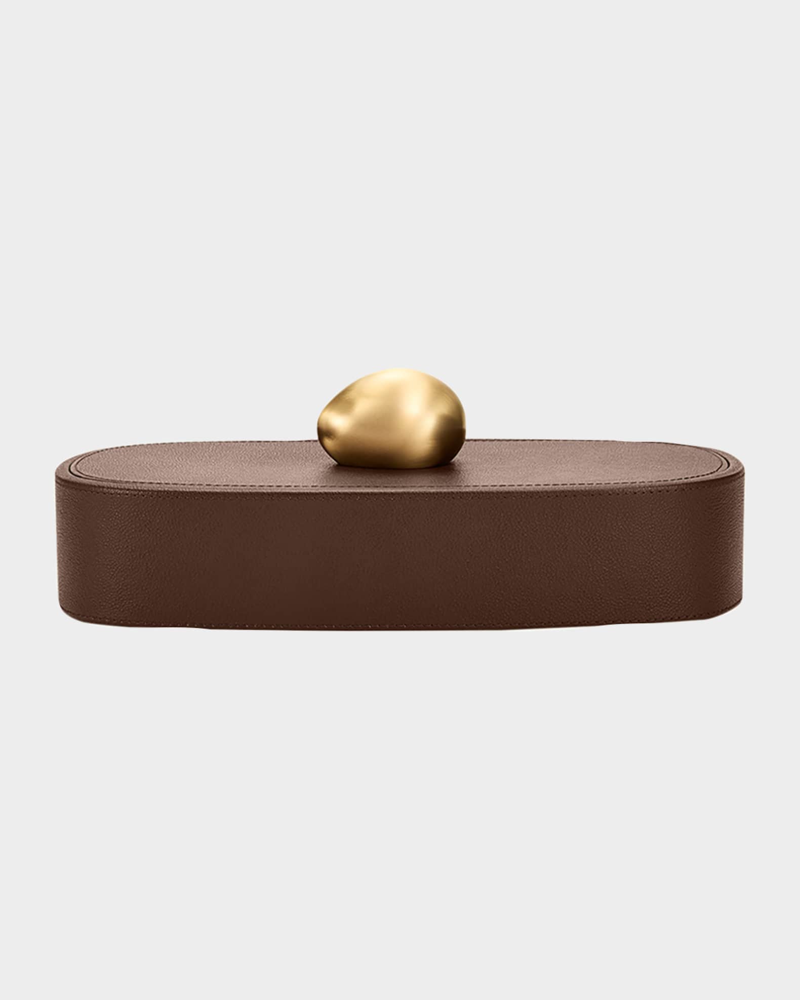 Pebble Long Leather Trinket Box 0