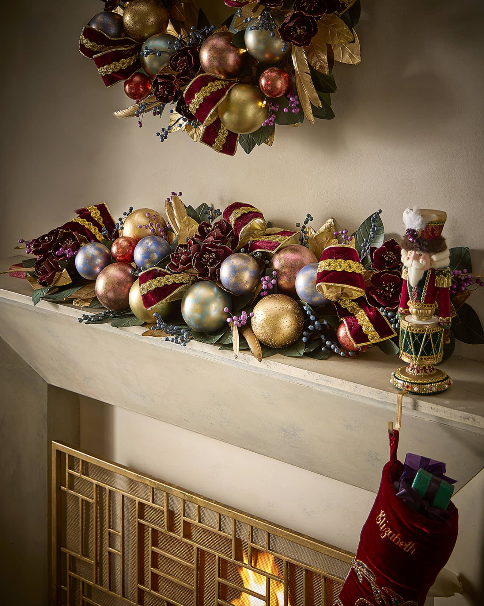 Spiritual Christmas Mantel Garland, 46"  0