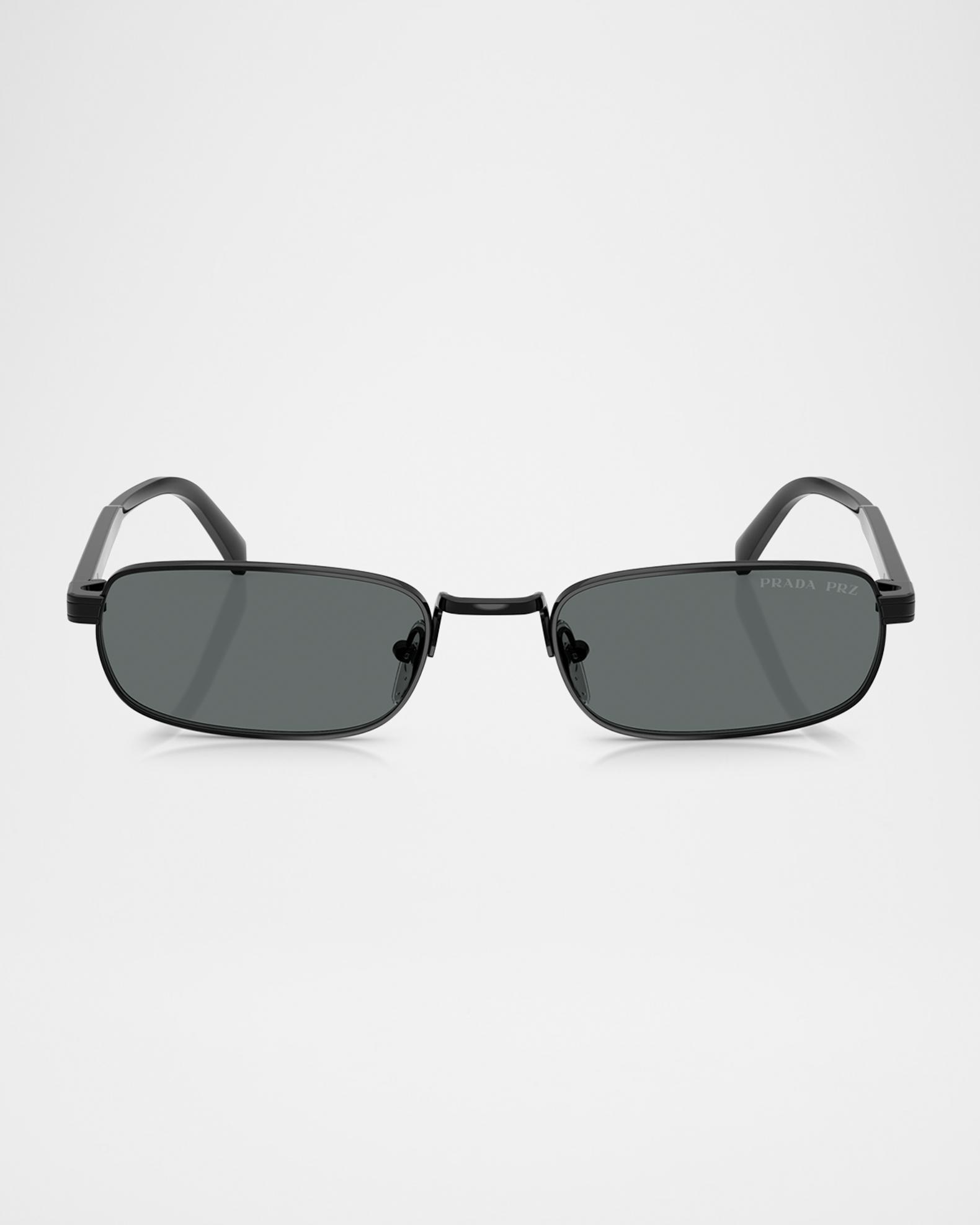 Prada PR C04S Sunglasses Black Acetate Rectangular Prada Men main image 2