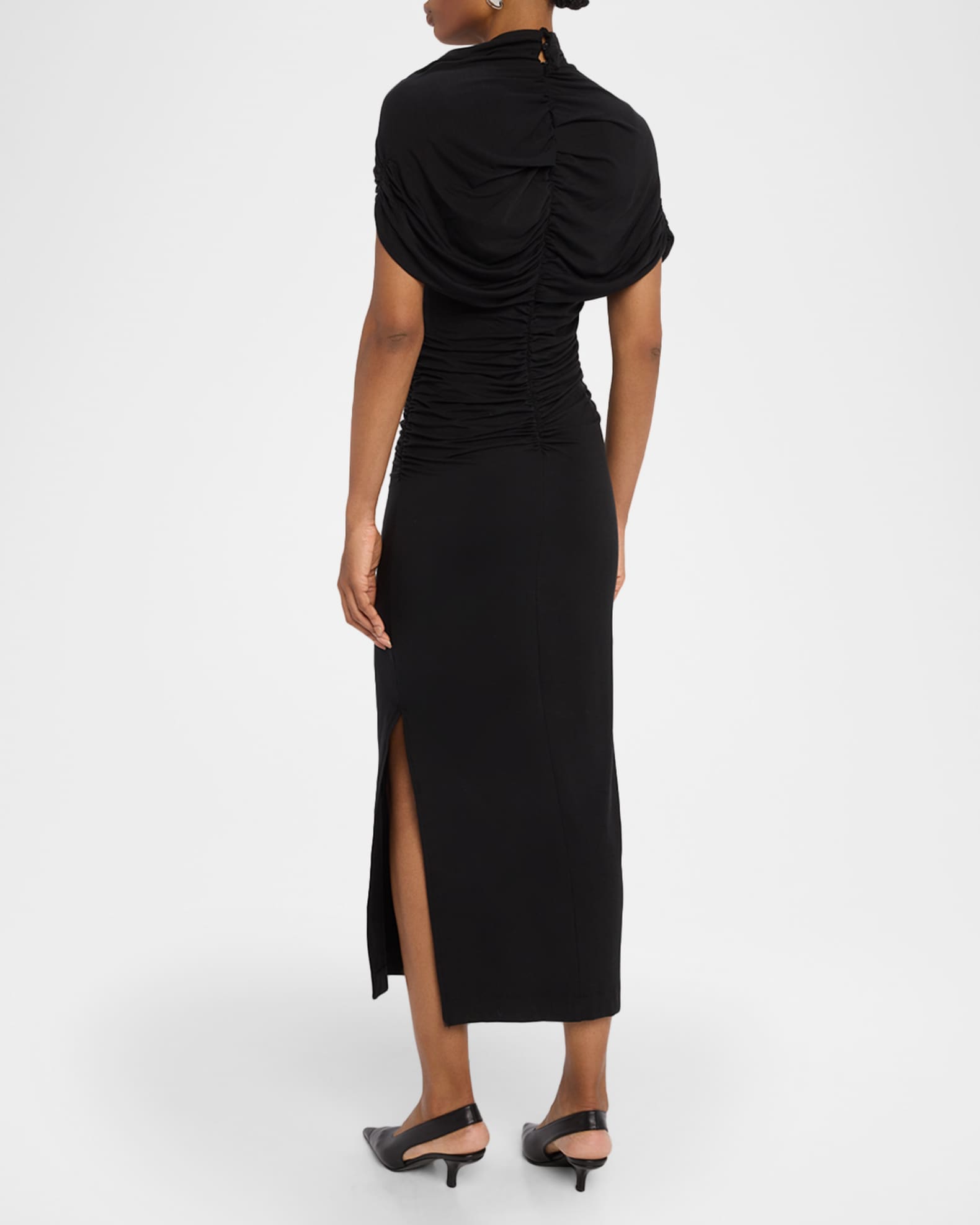 【海外限定】REISSワンピース☆Navy Rowe Ruched-Front Midi Dre Buy Reiss Navy Rowe Ruched-Front Midi Dress from the Next UK