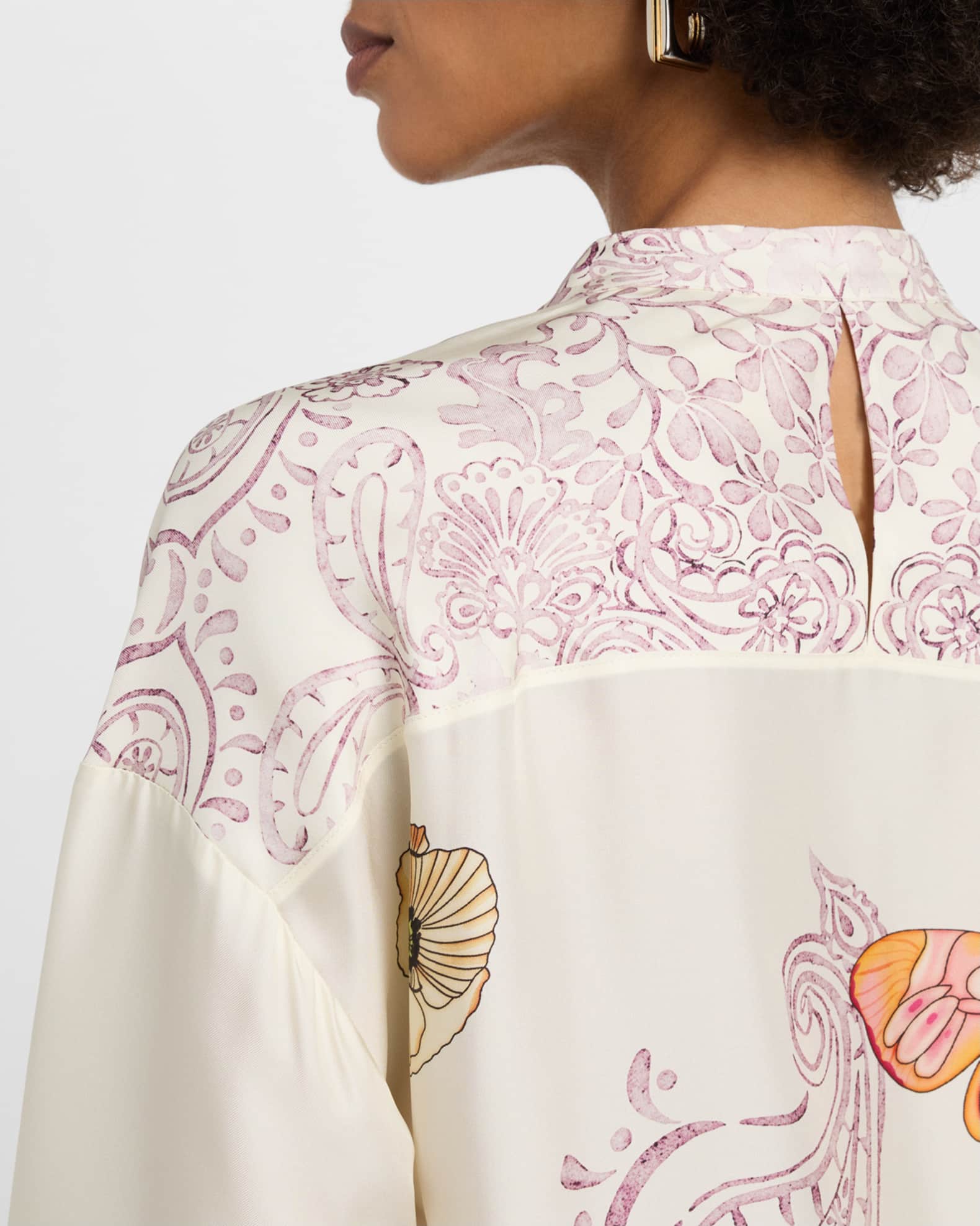 Lucinda Blouse Cosette Rust Print