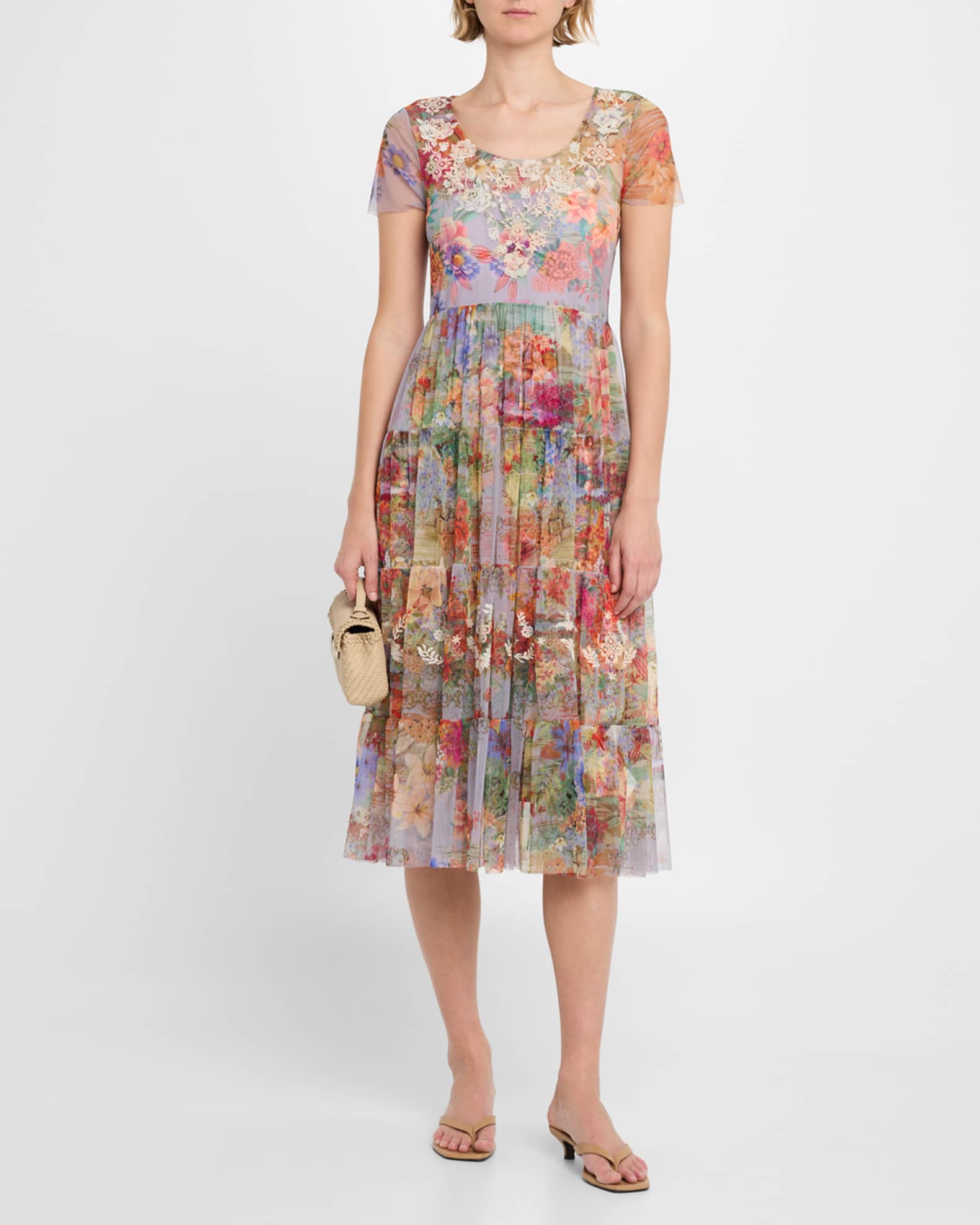 アパルトモンドゥージーエムクラスFlower Print Madam Dress アパルトモンドゥージーエムクラスFlower Print Madam Dress