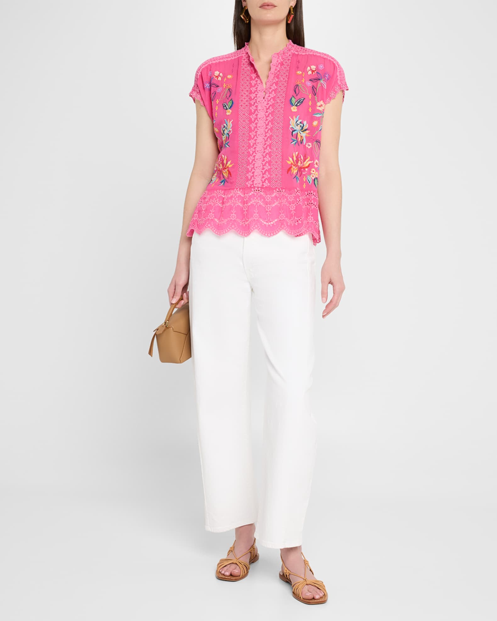 Astrud Embroidered Eyelet Blouse 1