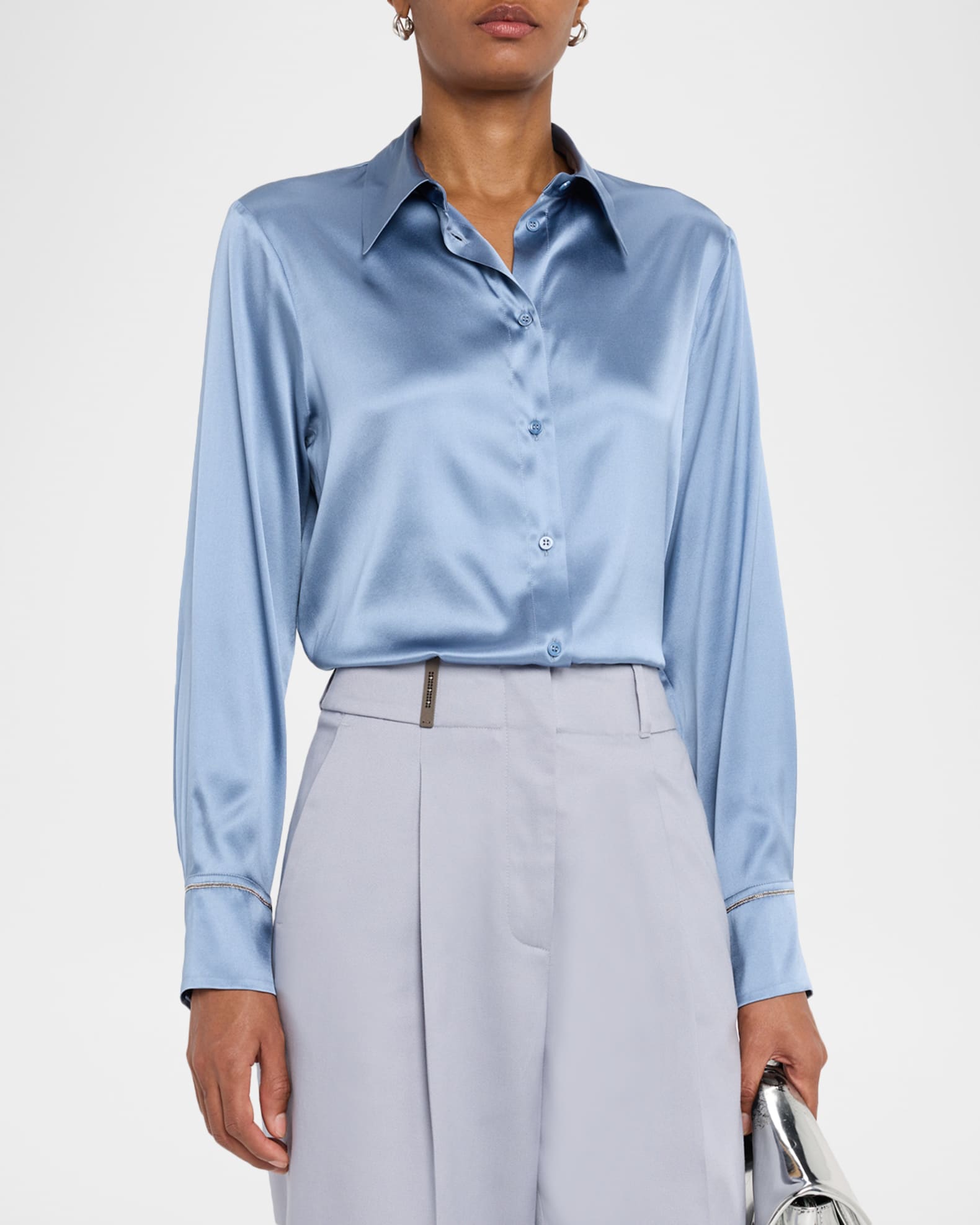 から厳選した Shirt Silk-Blend Luce Punto Peserico | Marcus Neiman トップス