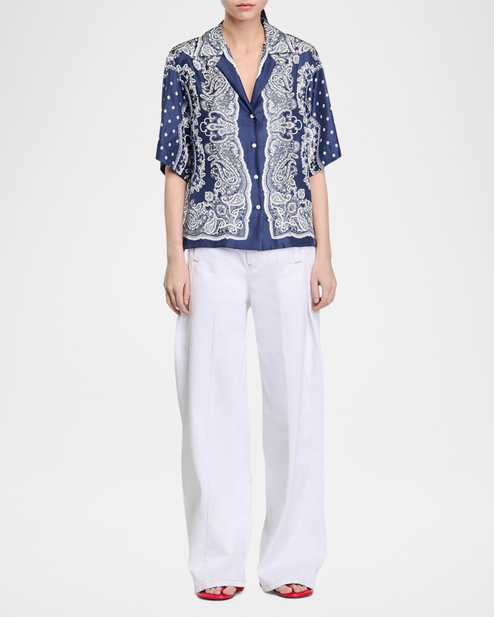 Orla Satin Camp Shirt 1