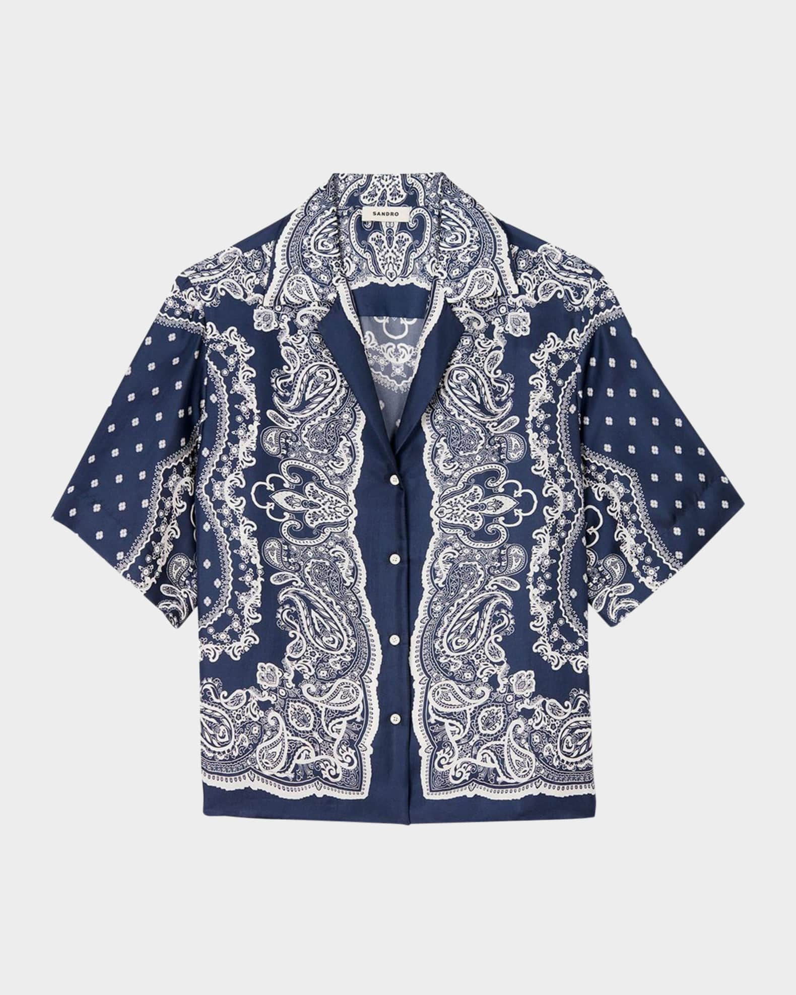 Orla Satin Camp Shirt 0