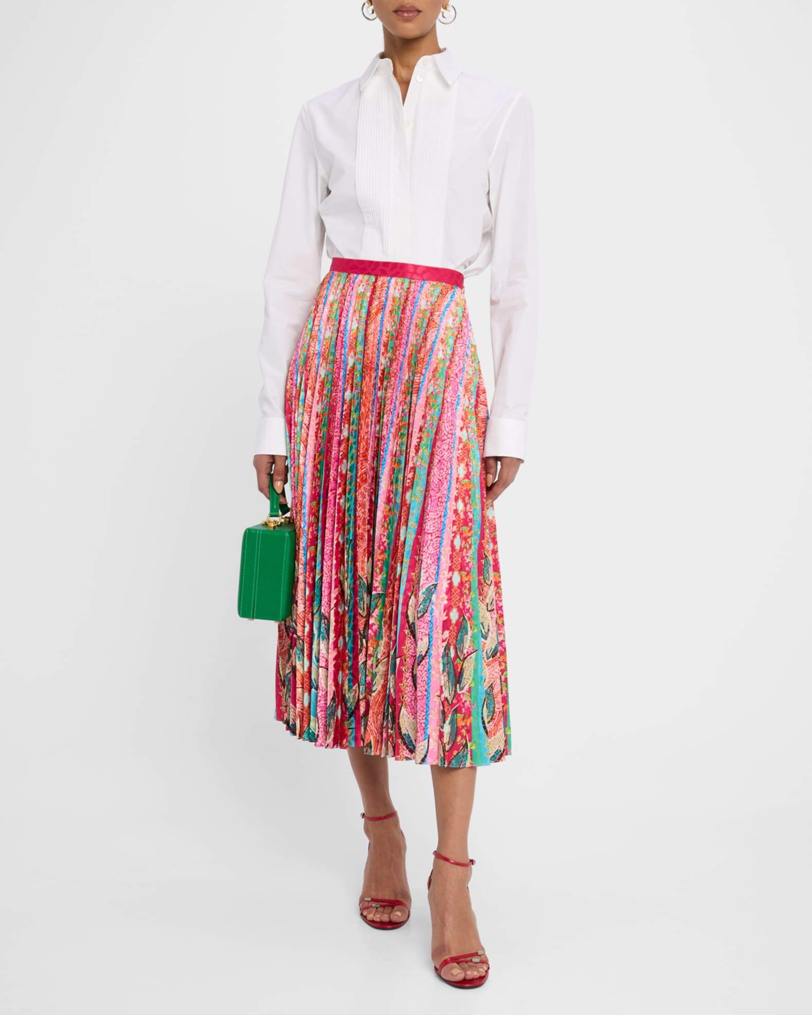 Kim Mosaic Stripe Skirt  1