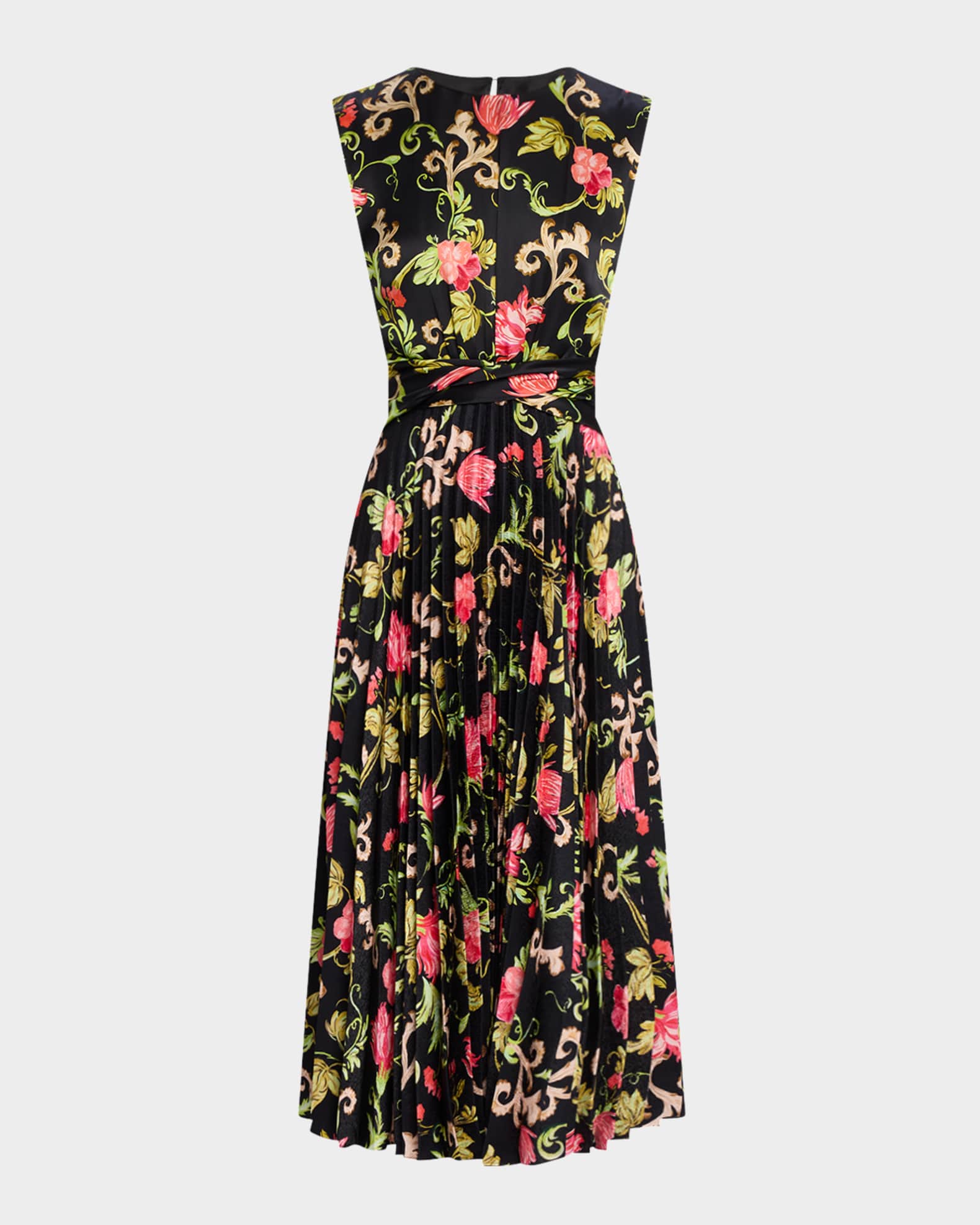 Gwen Silk Midi Dress 0