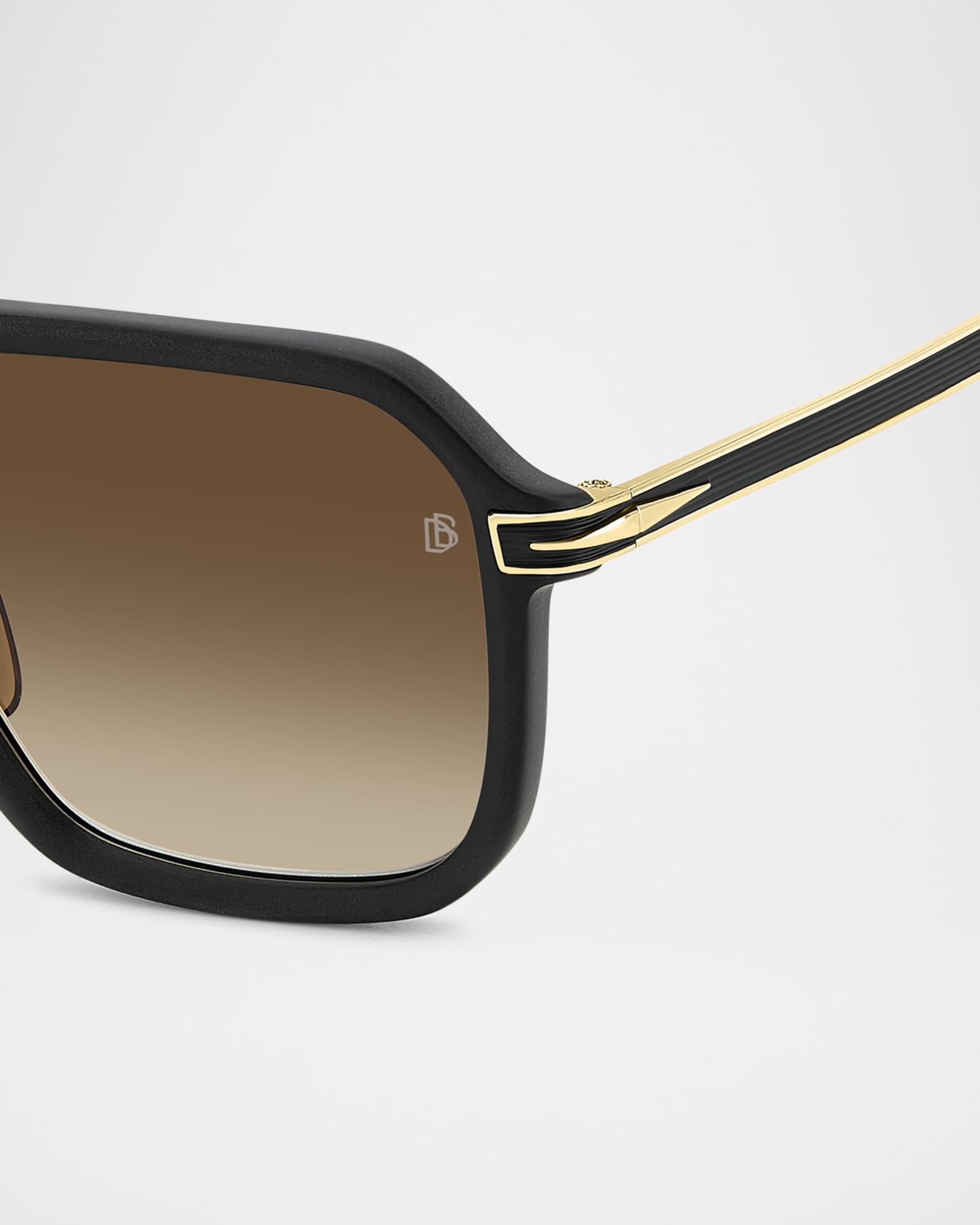 David Beckham Men's DB 7136 Acetate Rectangle Sunglasses