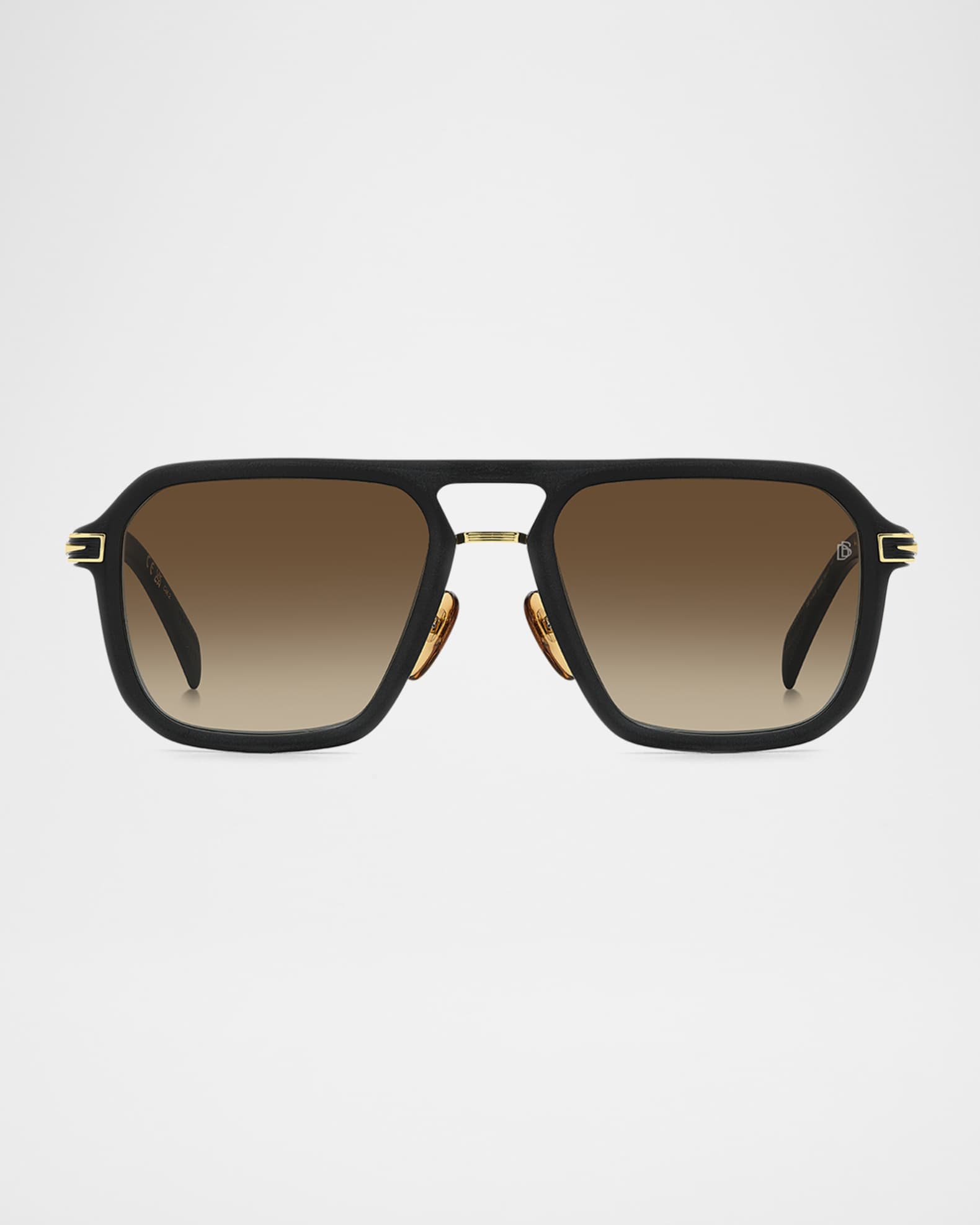 David Beckham Men's DB 7136 Acetate Rectangle Sunglasses