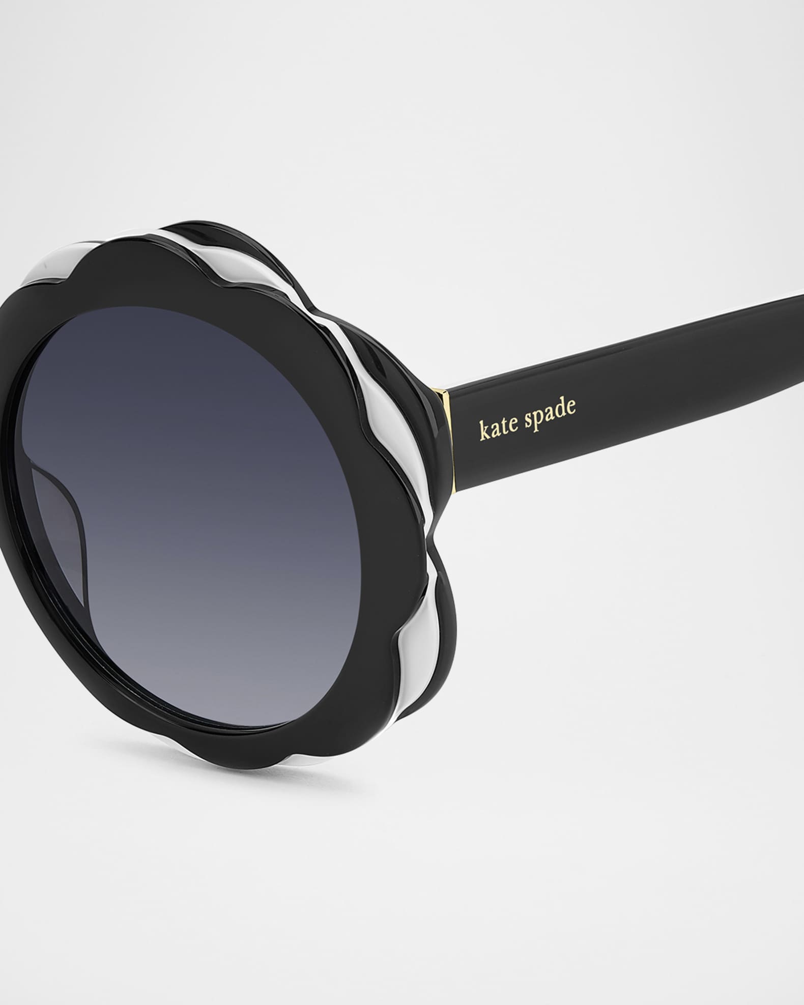 KATE SPADE サングラス VIVI2GS Kate Spade Ks Vivi 2/g/s Women Black Round Sunglasses