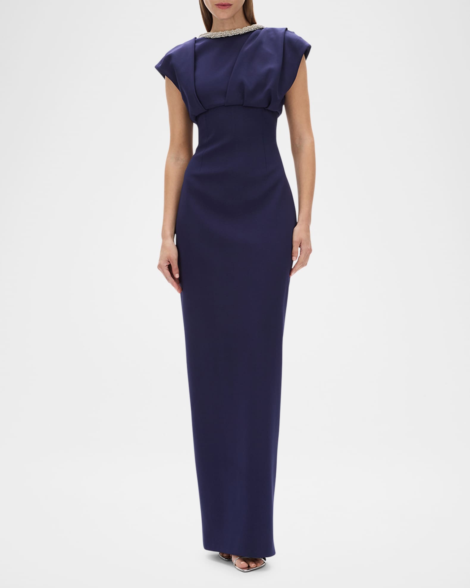 Orion Trim Empire Column Gown