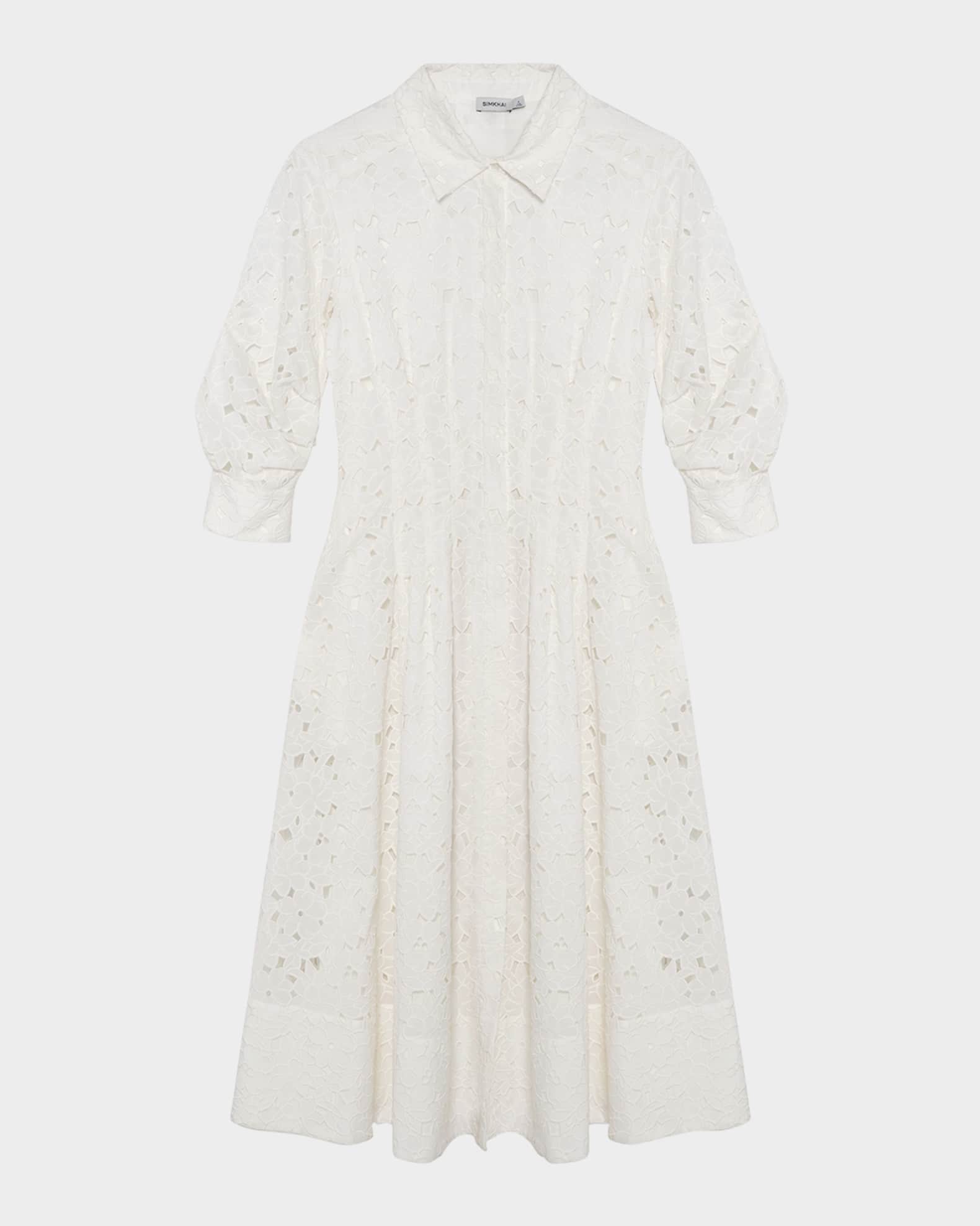 Jazz Embroidered Midi Shirtdress 0