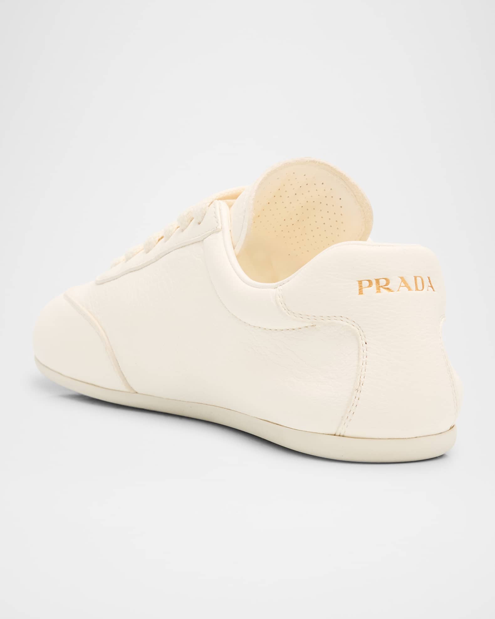 プラダ Prada Calf Leather Sneakers Prada Downtown calf leather sneakers | The Fashion Square
