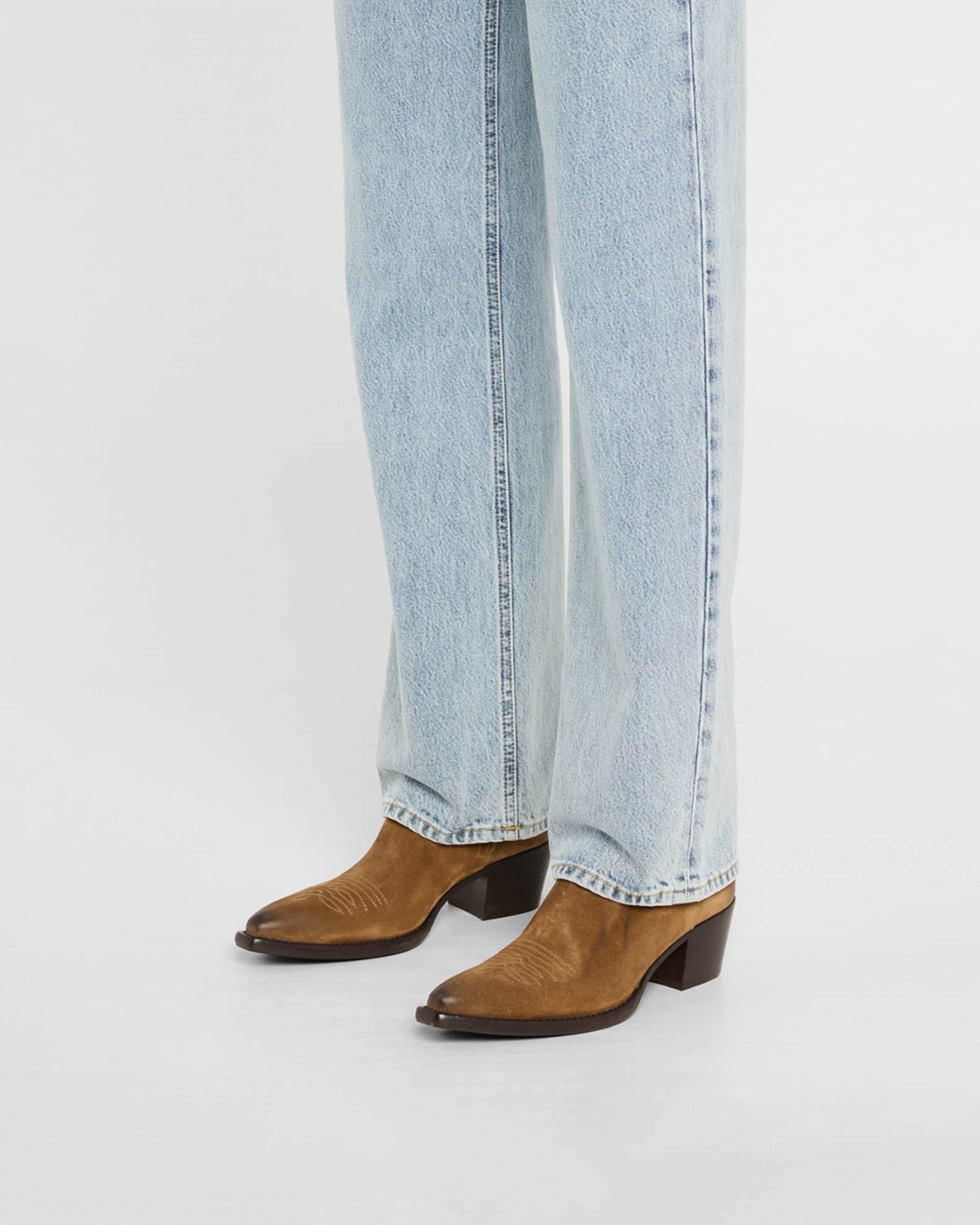 Suede Western Booties 1