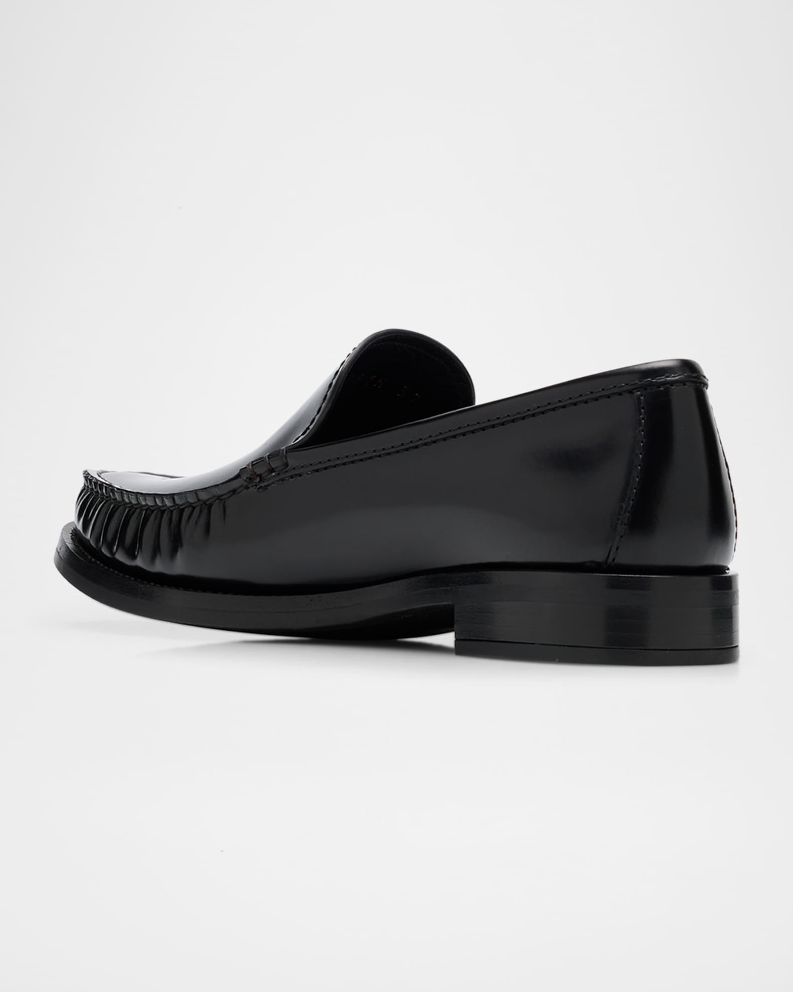 Brushed Leather Loafers Cordovan