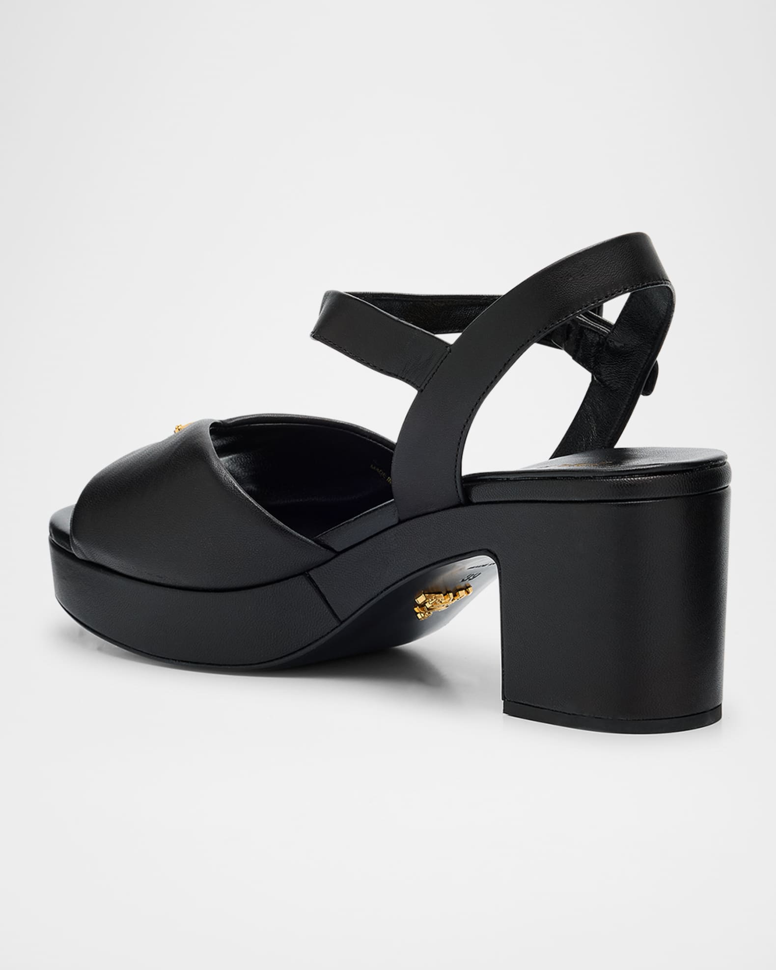 25SS【PRADA】Monolith Nappa Sandals ★送料関税込★ Prada Monolith Nappa Leather Sandals | Saks Fifth Avenue