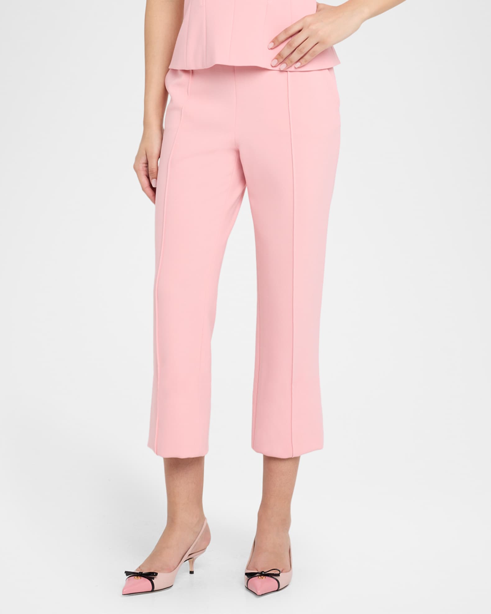 Toni Straight-Leg Crop Cuffed Pants 1