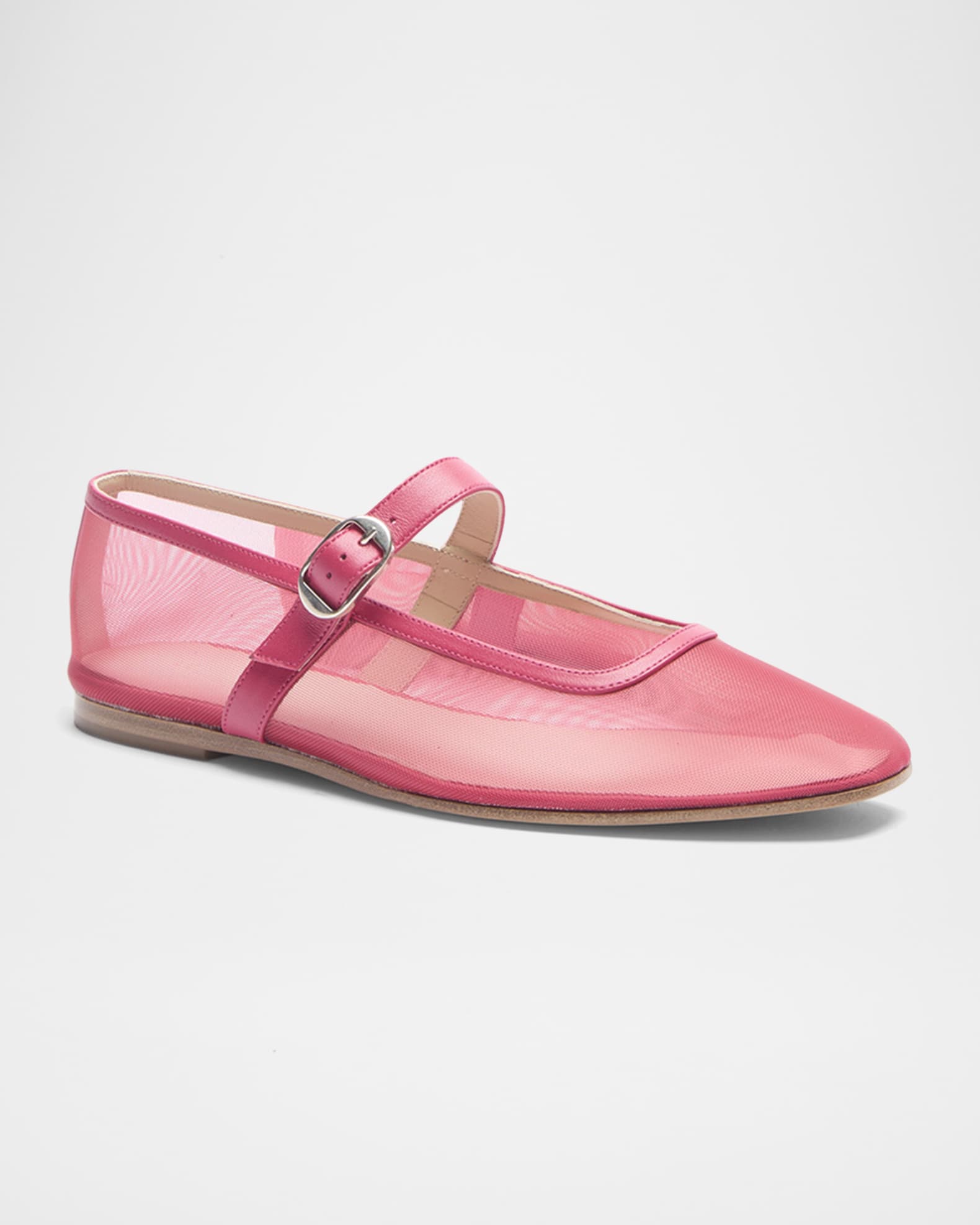 Mesh Mary Jane Ballerina Flats 1
