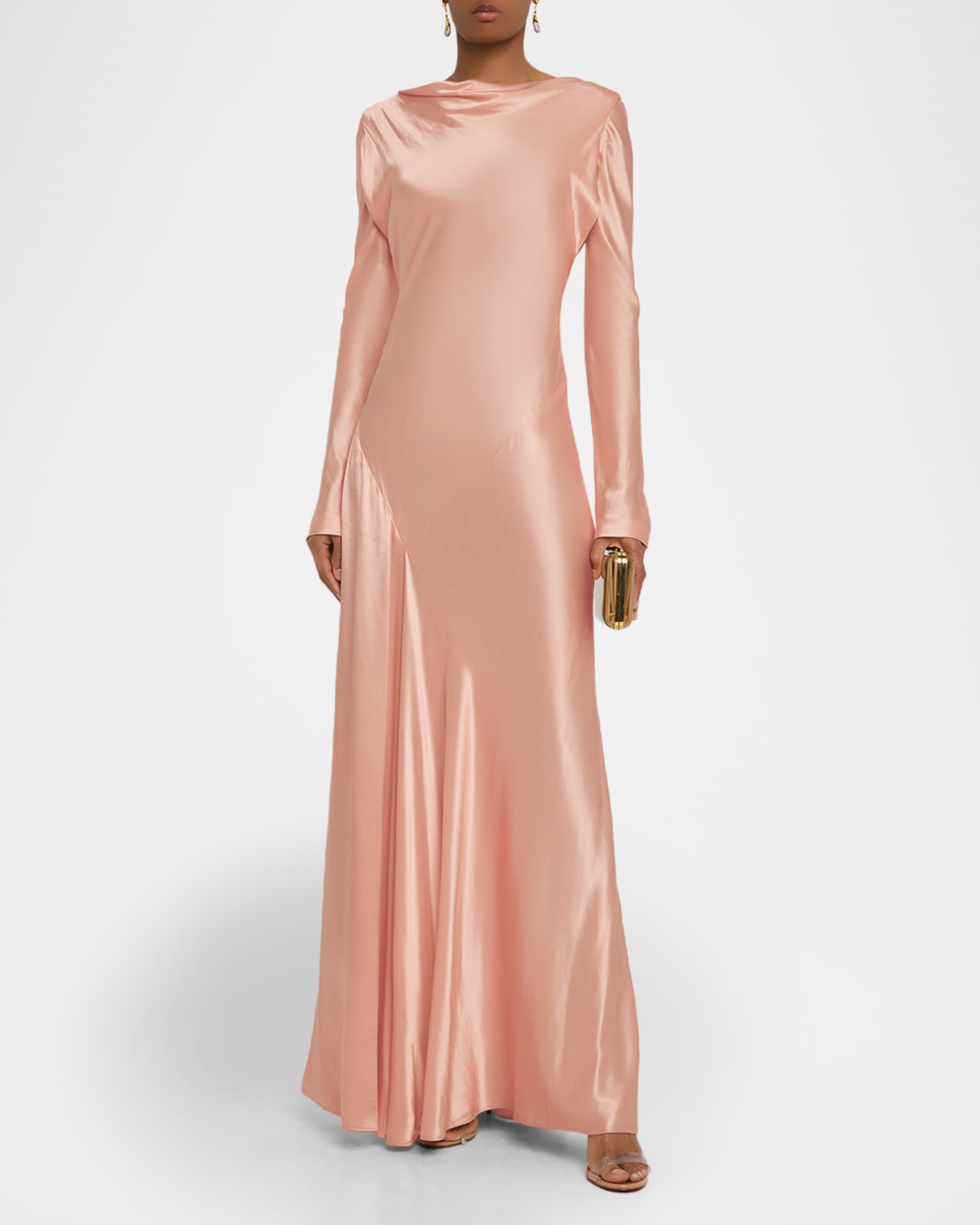 ワンピース A FERRETTI FW25 Satin dress (A04016627 0218) Aeffe_2Farticle_imgs_2FAEF251G