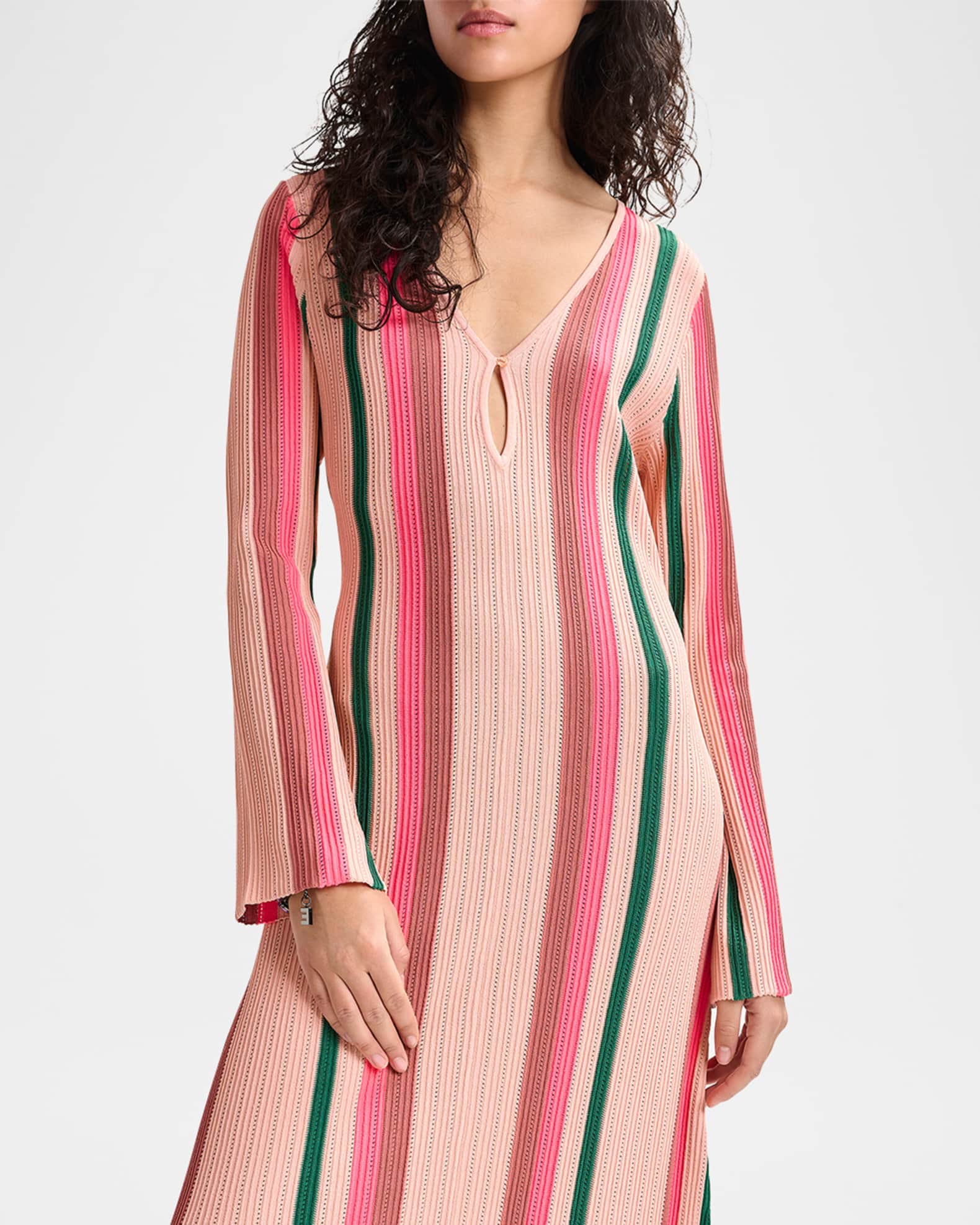 Essentiel Antwerp Hiscape Striped Knit Maxi Dress | Neiman Marcus
