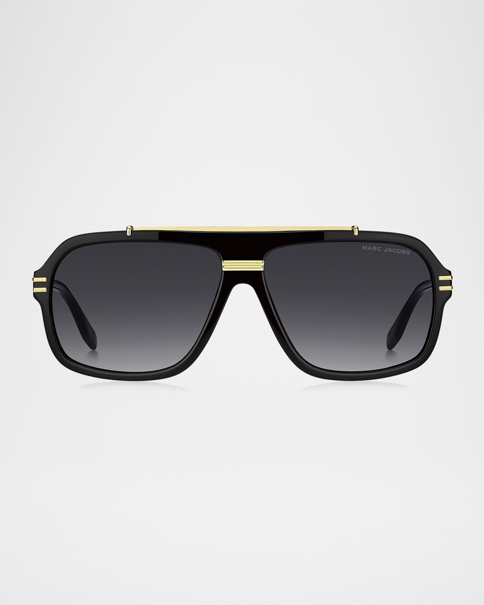 Marc Jacobs Gradient Aviator Acetate Sunglasses | Neiman Marcus display picture 2