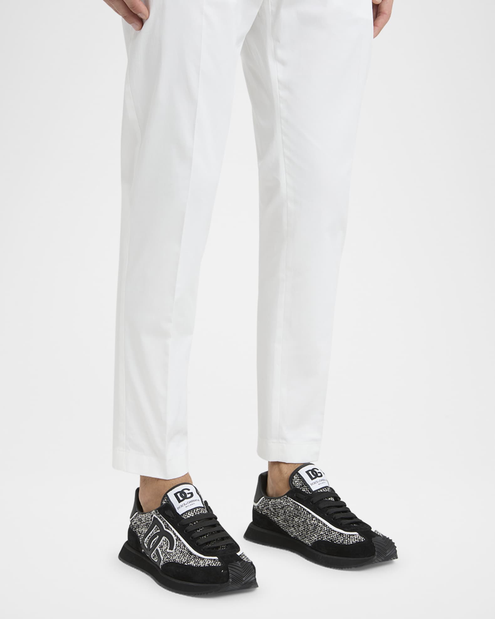 Men's Suede and Wool Runner Sneakers 1