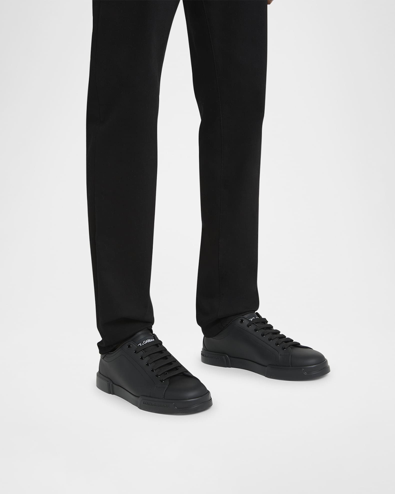 Men's Portofino Calfskin Low-Top Sneakers 1