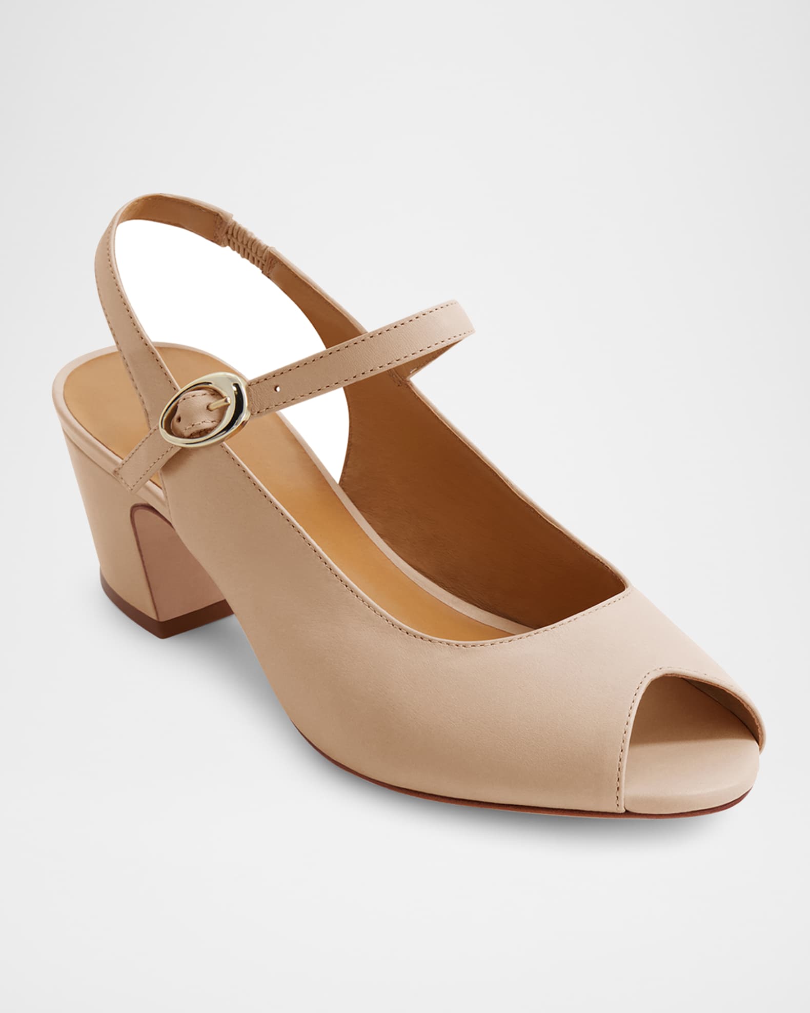 Bailen Leather Mary Jane Slingback Pumps 1